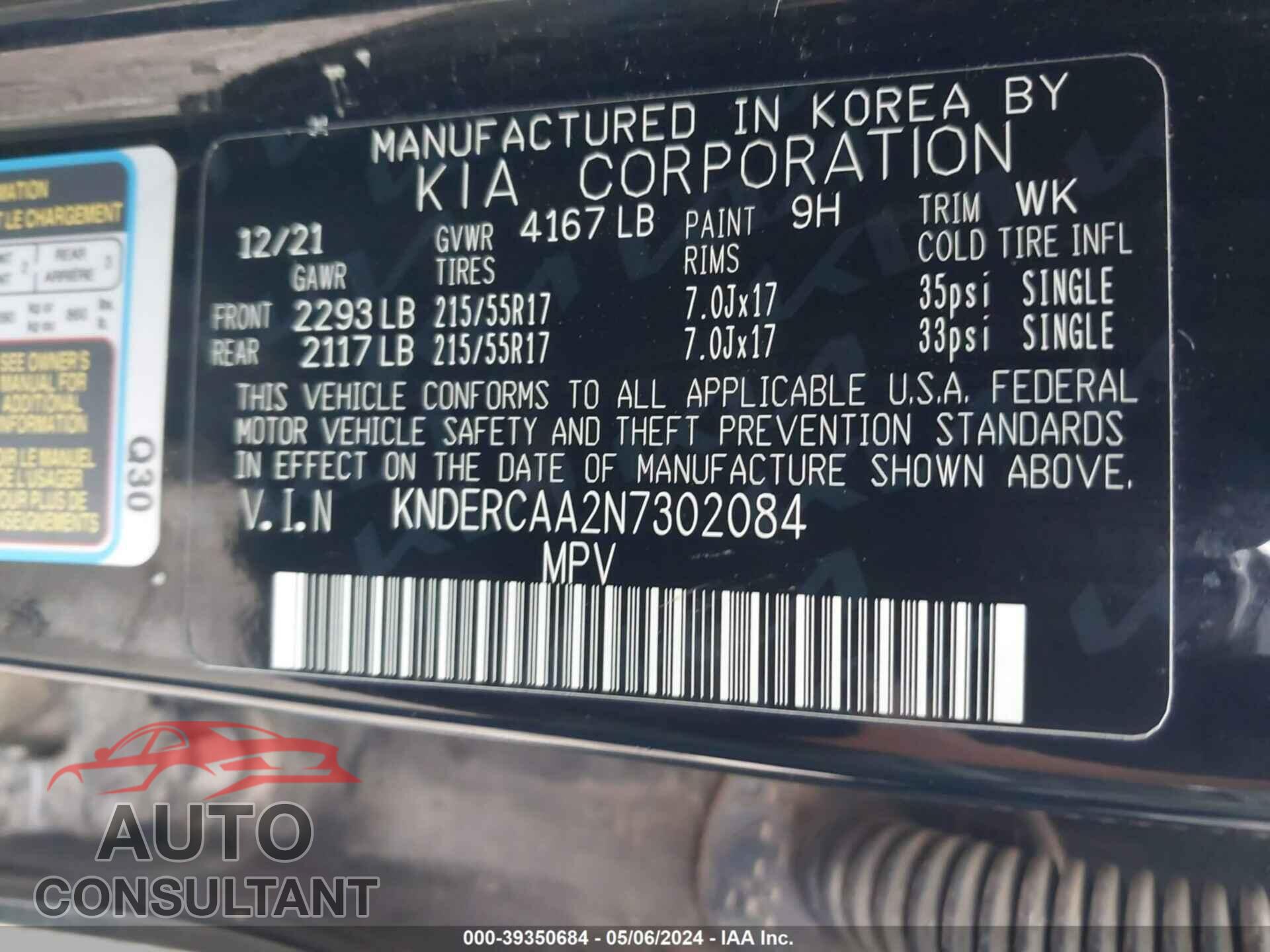 KIA SELTOS 2022 - KNDERCAA2N7302084