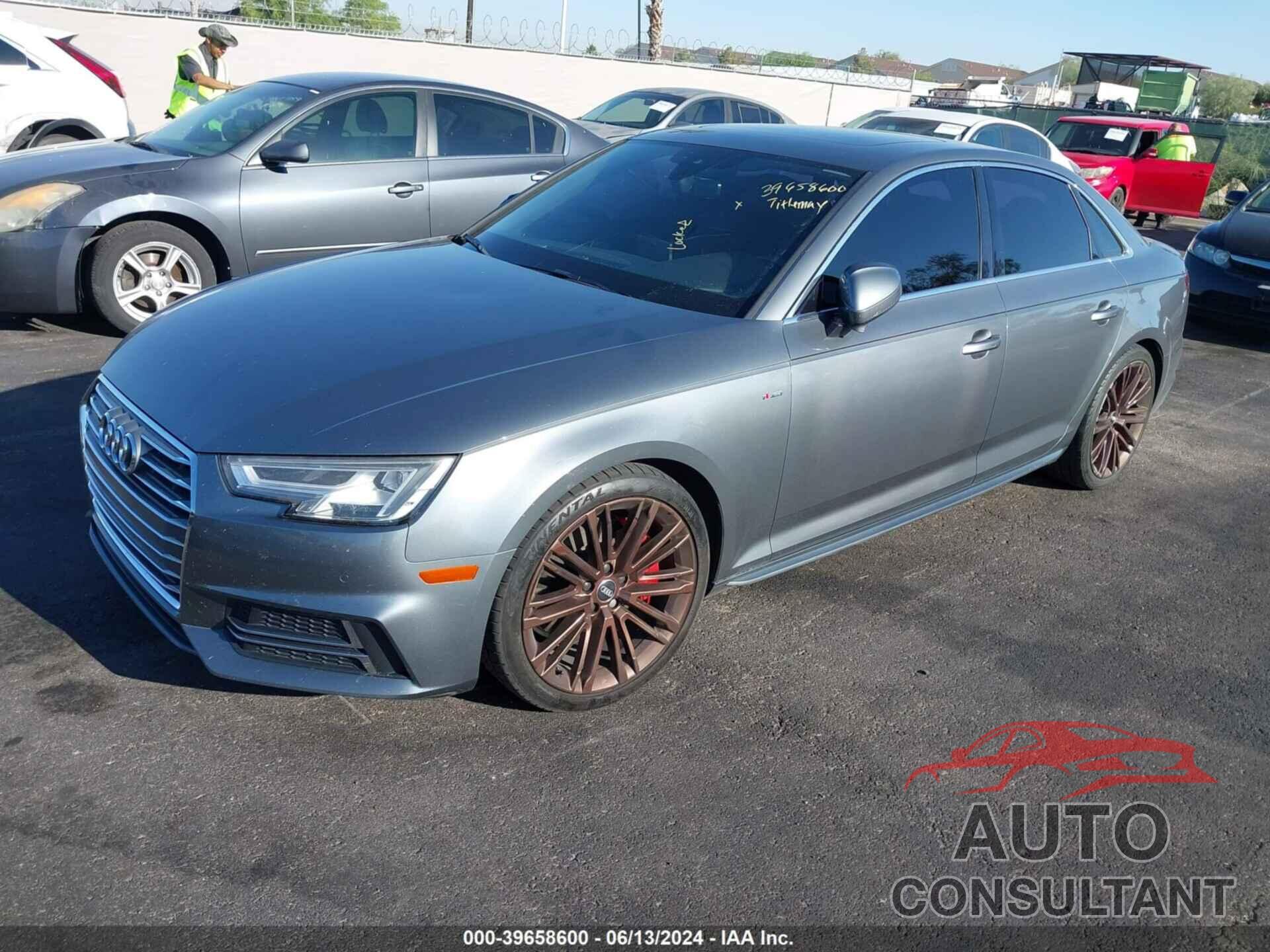 AUDI A4 2017 - WAUENAF4XHN017231