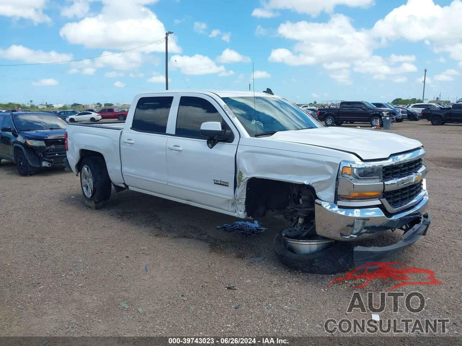 CHEVROLET SILVERADO 1500 2017 - 3GCPCREC1HG116750