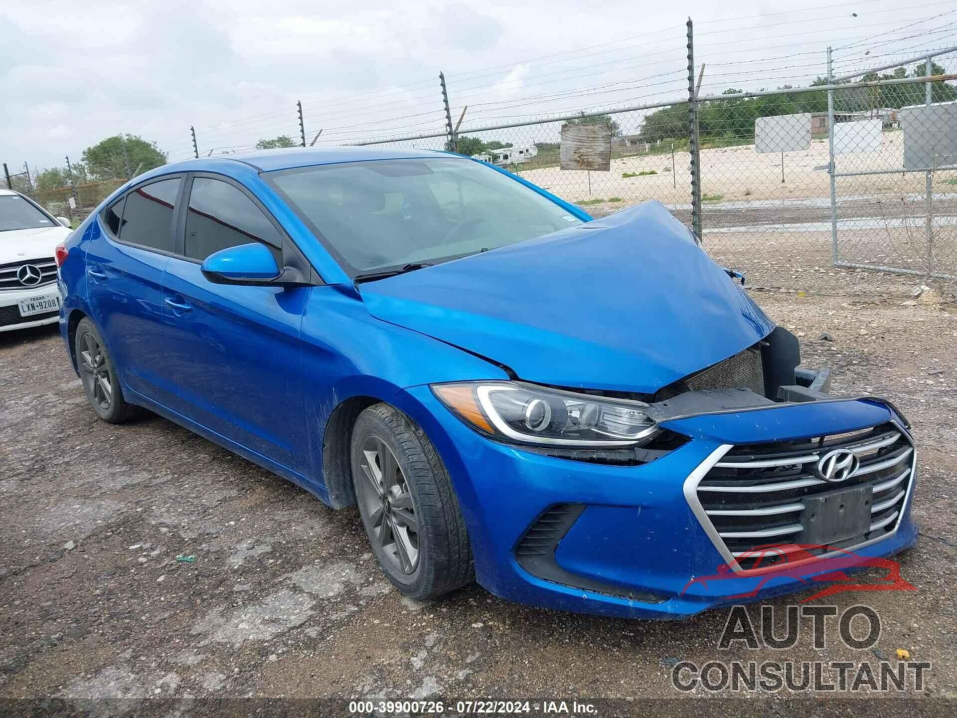 HYUNDAI ELANTRA 2018 - 5NPD84LF9JH283083