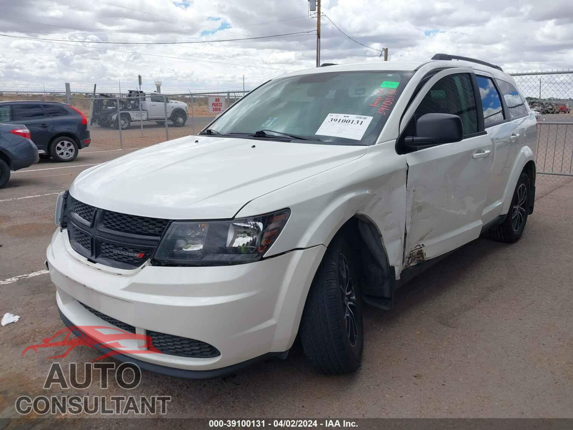 DODGE JOURNEY 2017 - 3C4PDCAB2HT607522