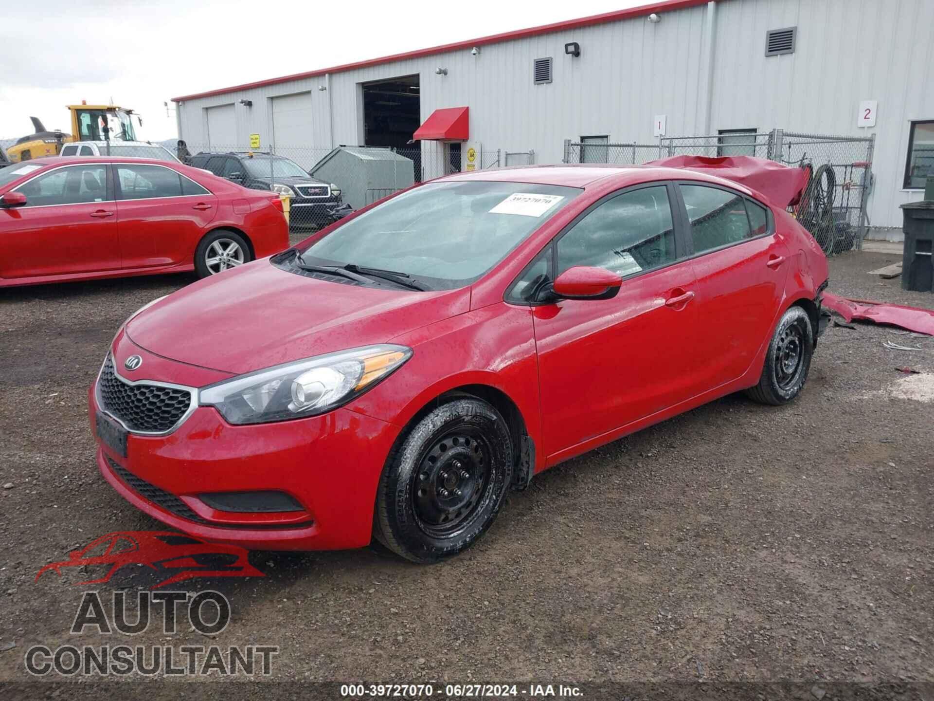KIA FORTE 2016 - KNAFK4A64G5588705