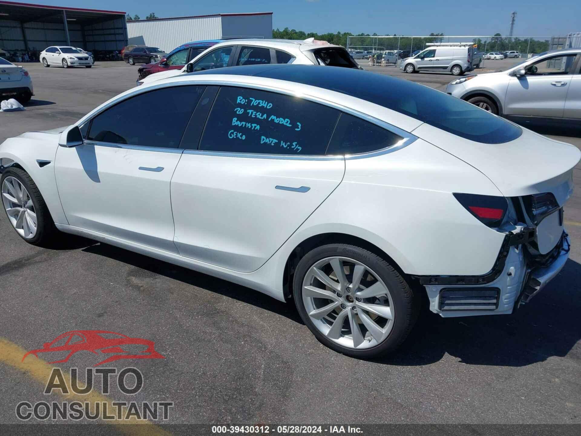 TESLA MODEL 3 2020 - 5YJ3E1EB5LF736002