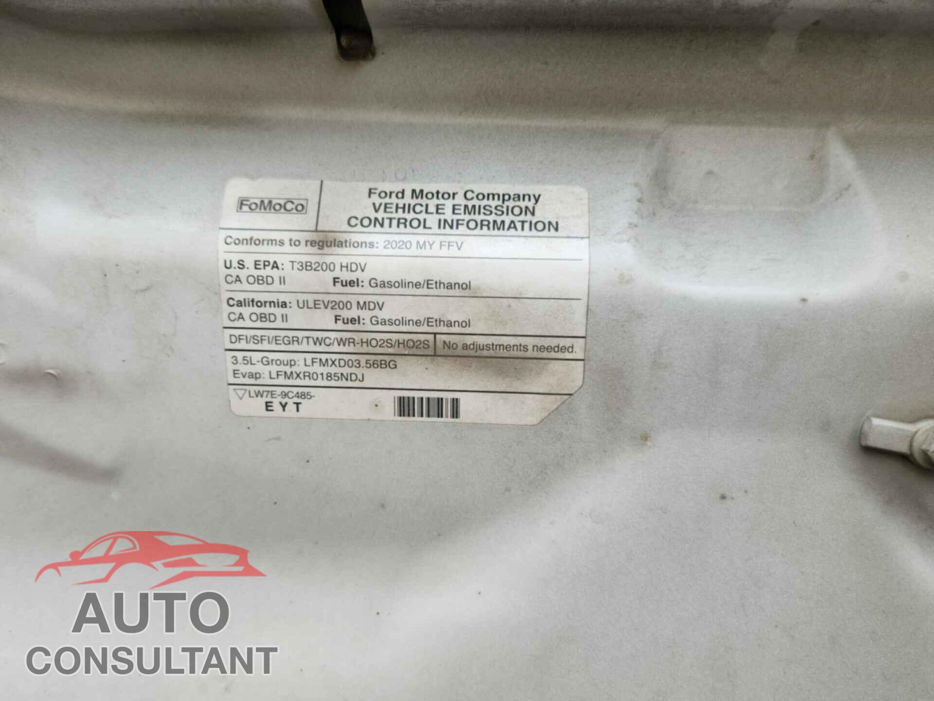 FORD TRANSIT 2020 - 1FTBR1C84LKB16199