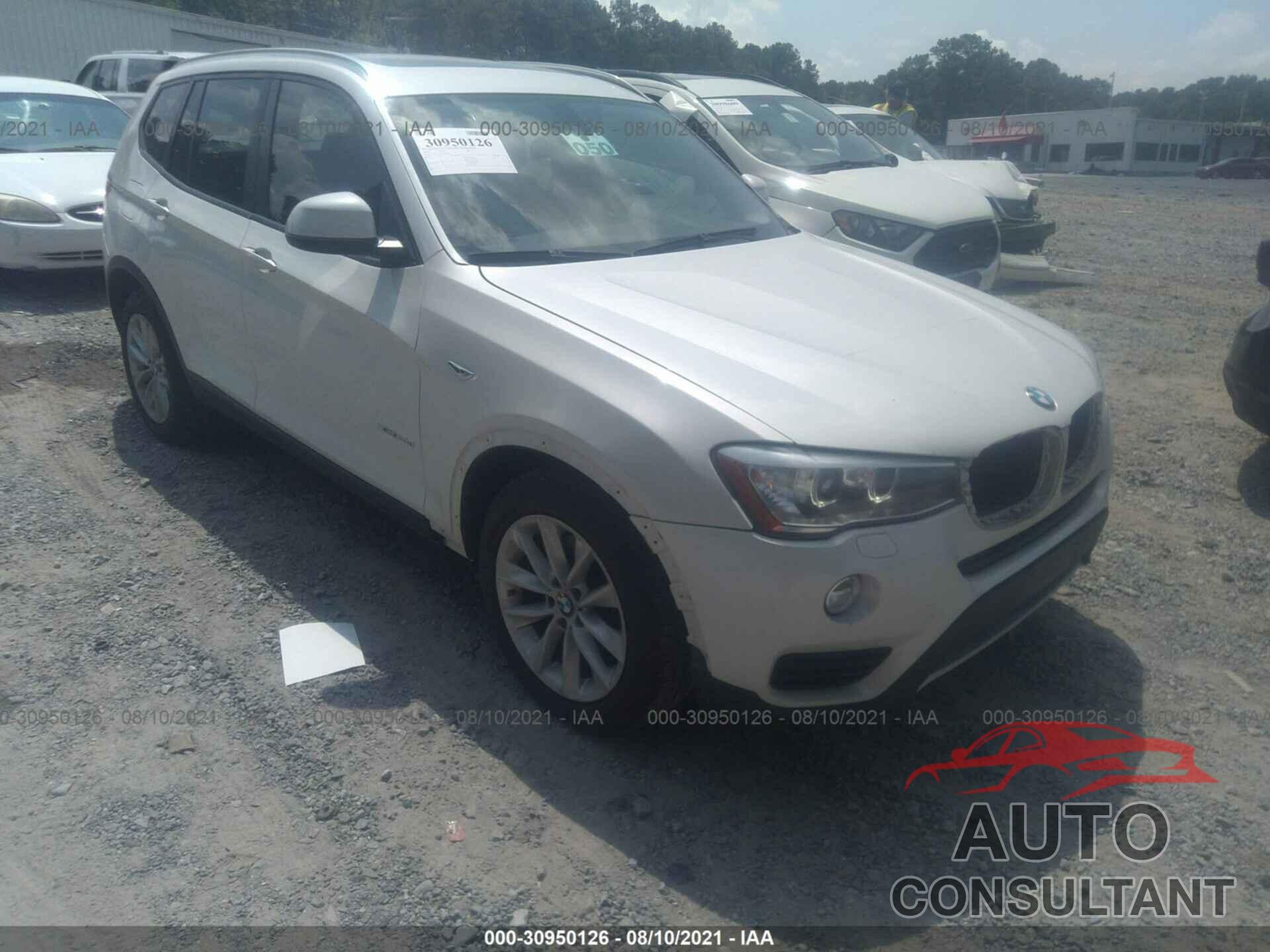 BMW X3 2016 - 5UXWY3C59G0N86962