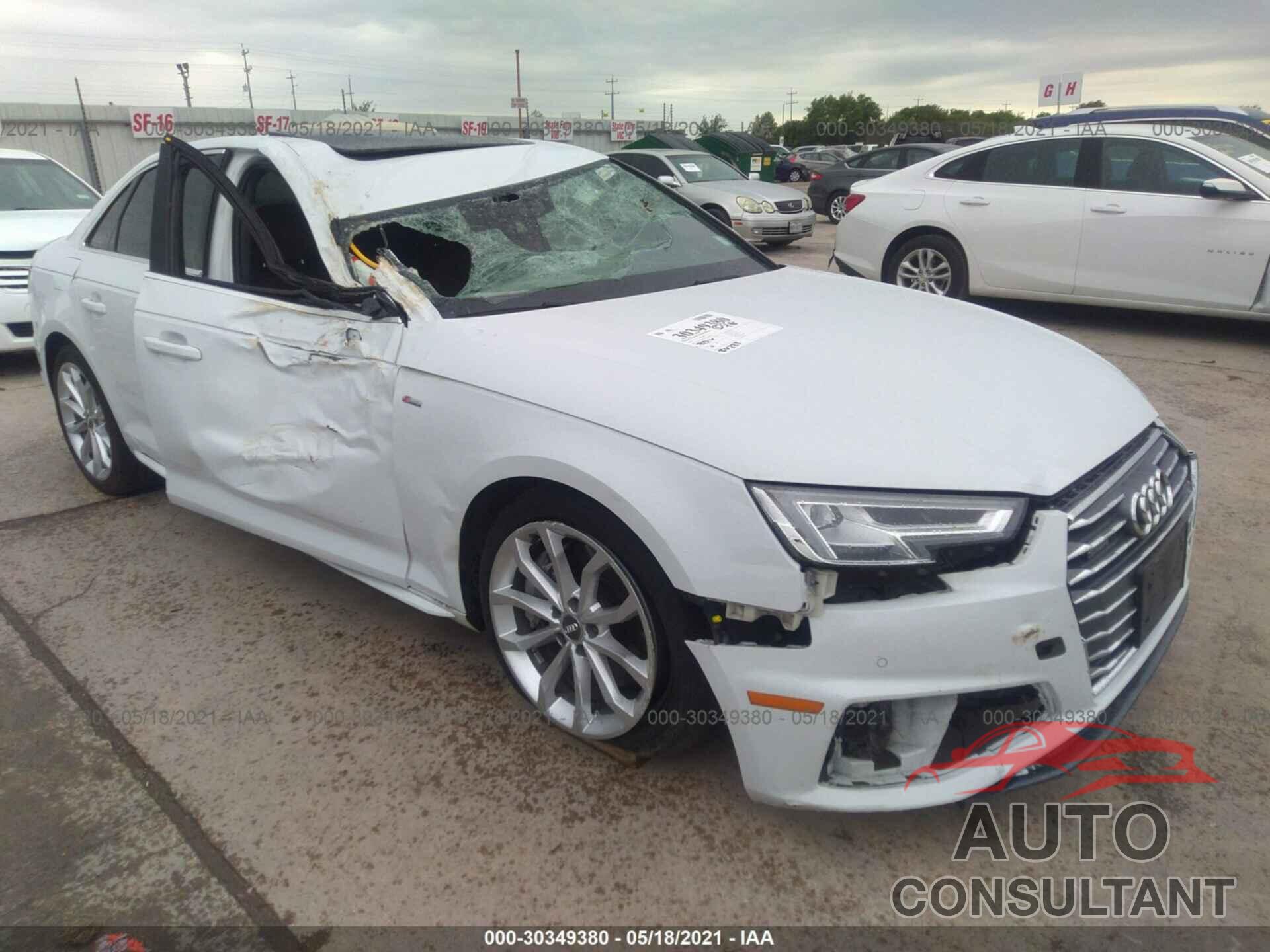 AUDI A4 2019 - WAUENAF42KA109416