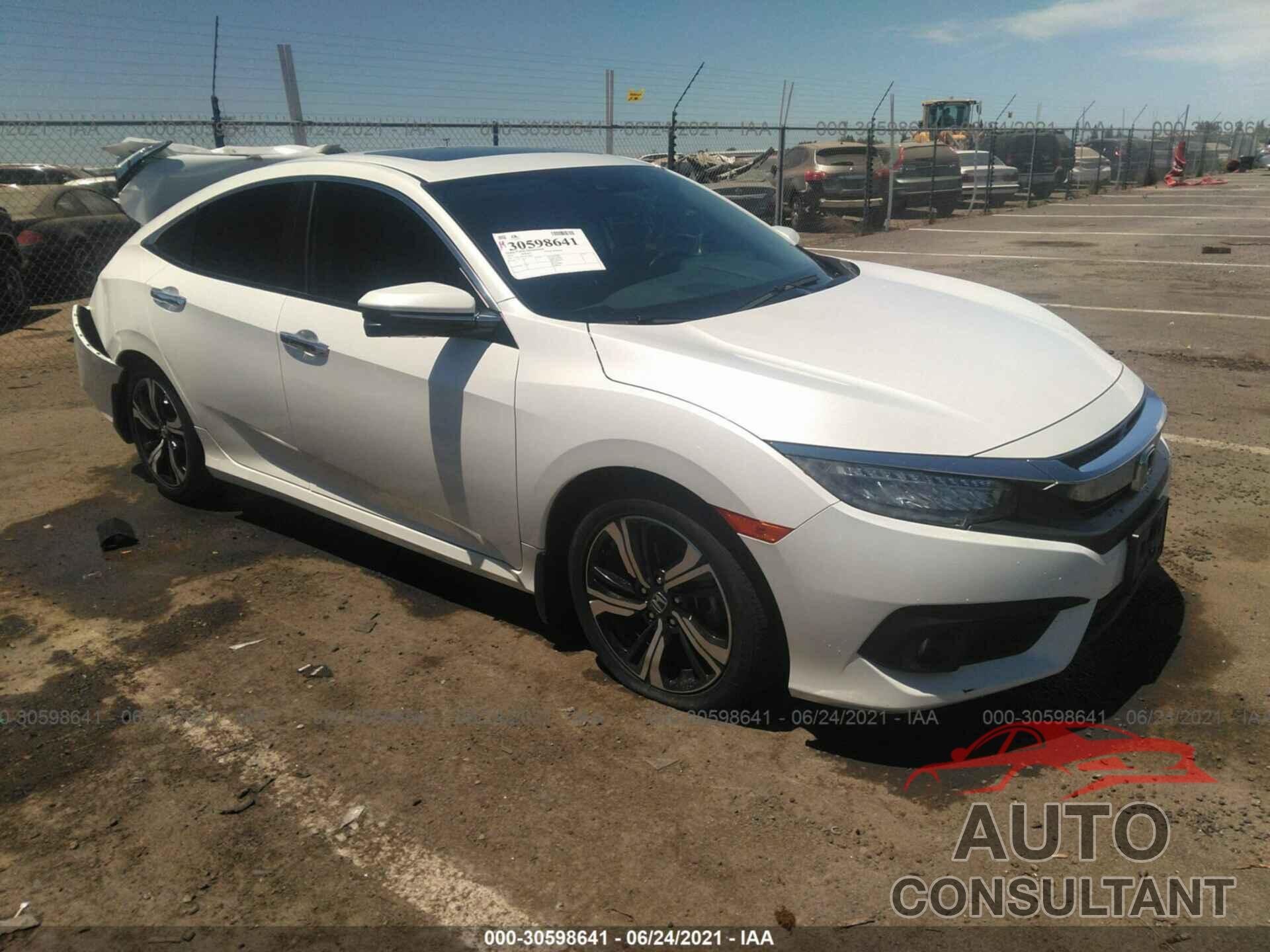 HONDA CIVIC SEDAN 2016 - 19XFC1F92GE218102