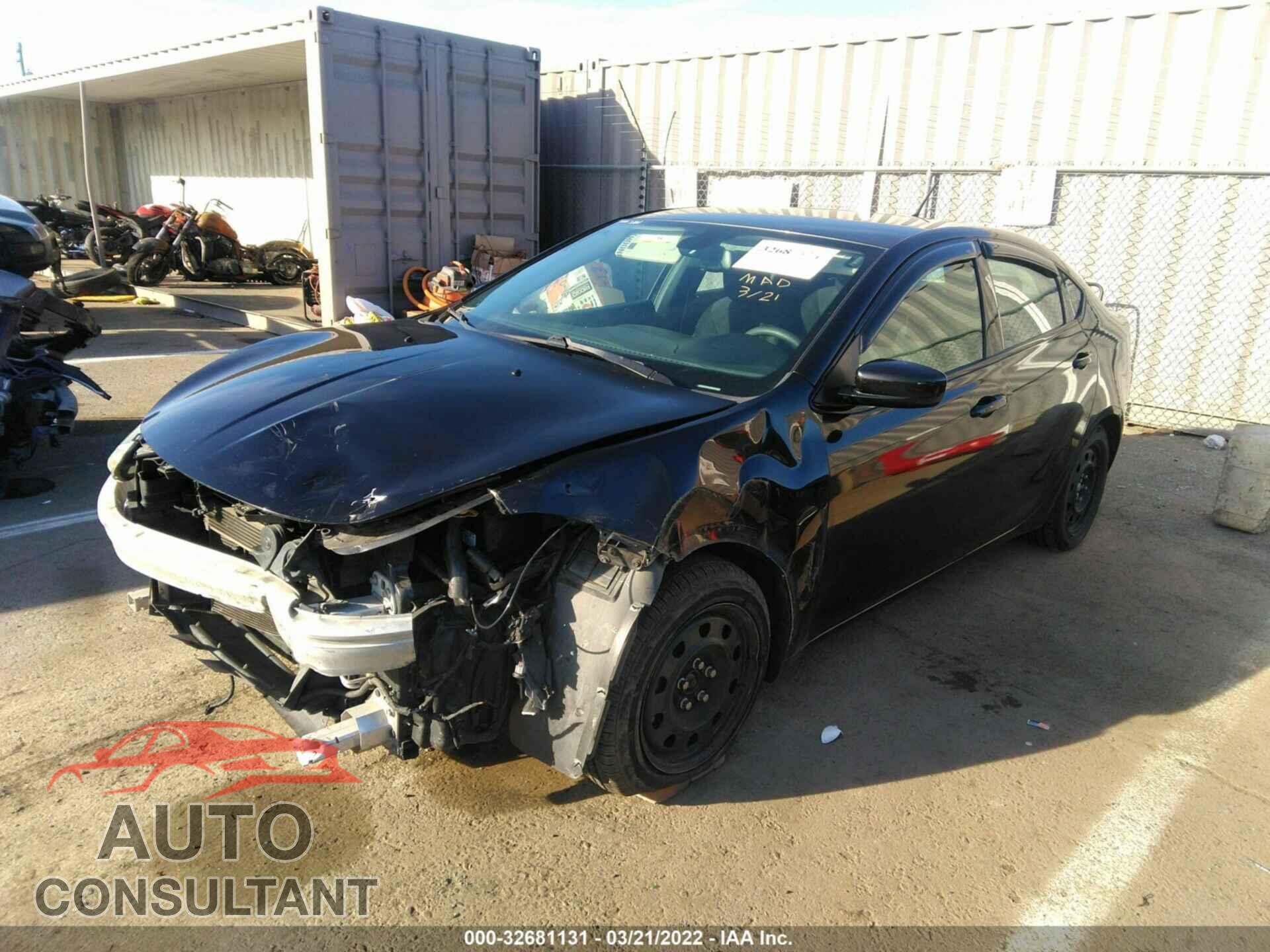 DODGE DART 2016 - 1C3CDFAA3GD565555