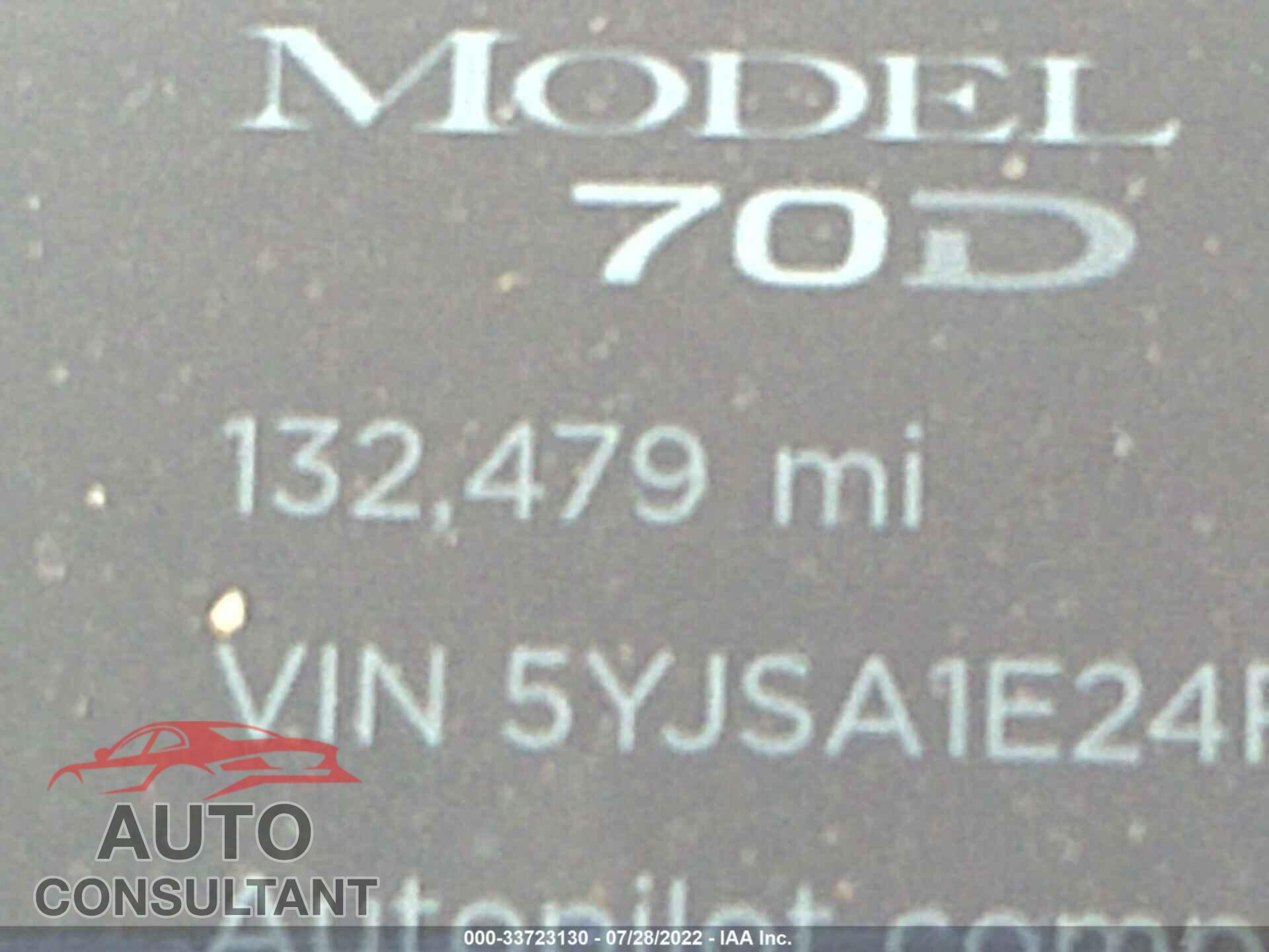 TESLA MODEL S 2015 - 5YJSA1E24FF115233
