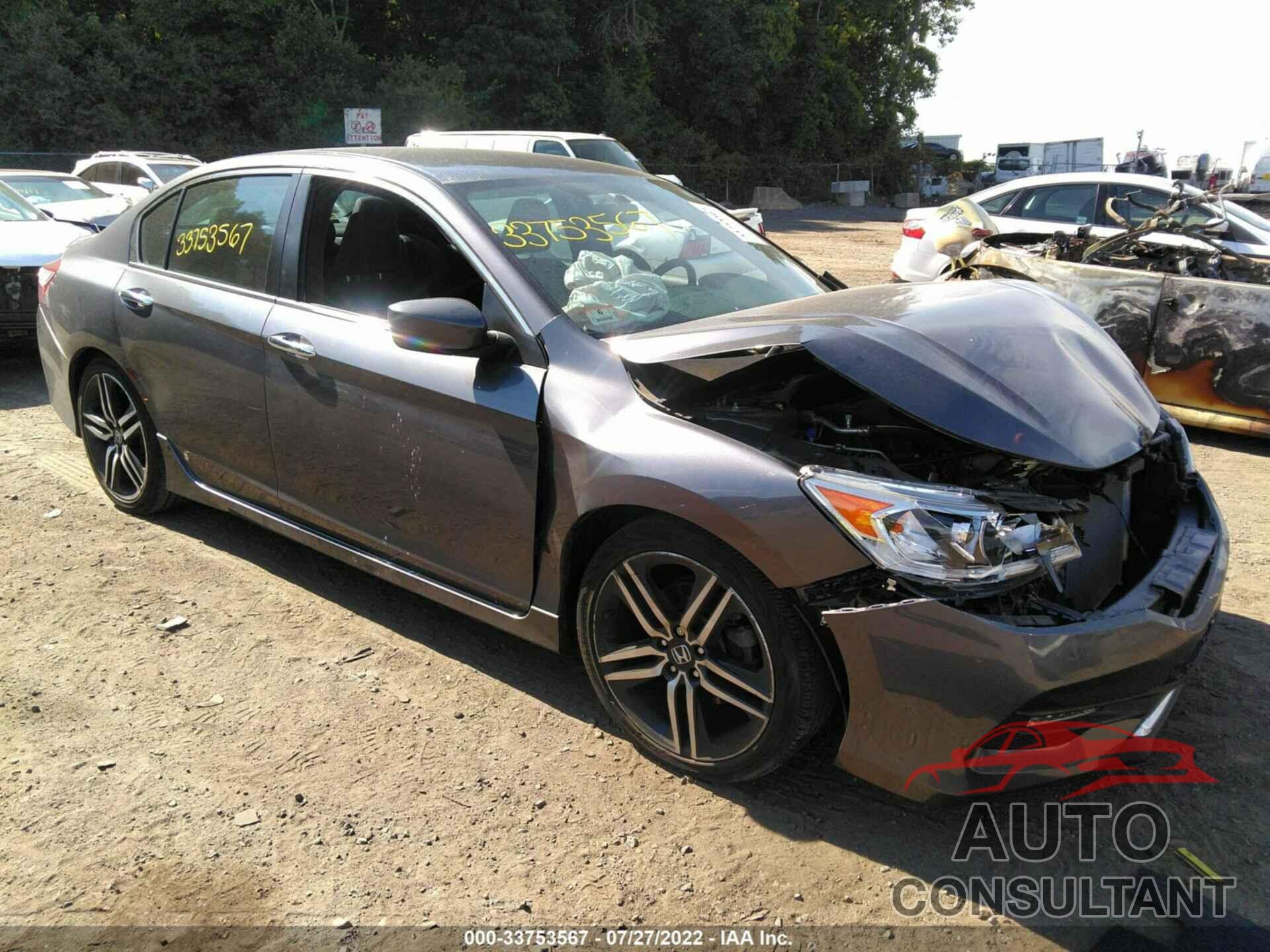 HONDA ACCORD SEDAN 2017 - 1HGCR2F16HA182194