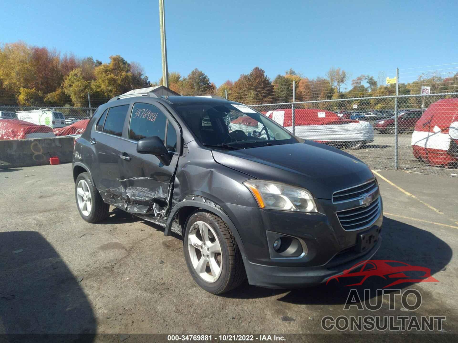 CHEVROLET TRAX 2016 - 3GNCJRSB2GL187288