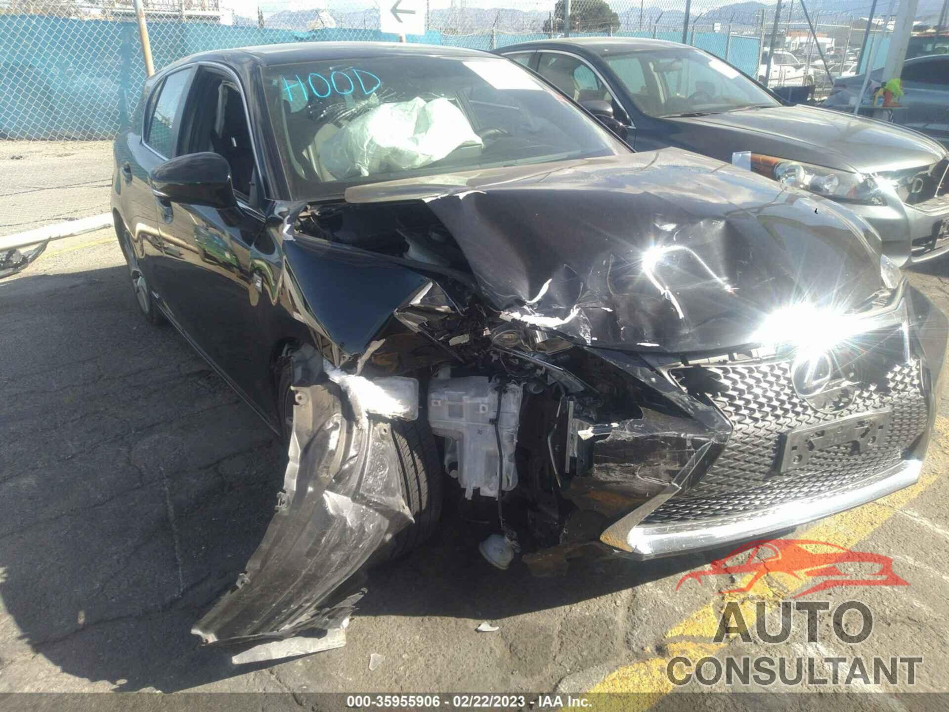 LEXUS CT 200H 2016 - JTHKD5BH3G2255090