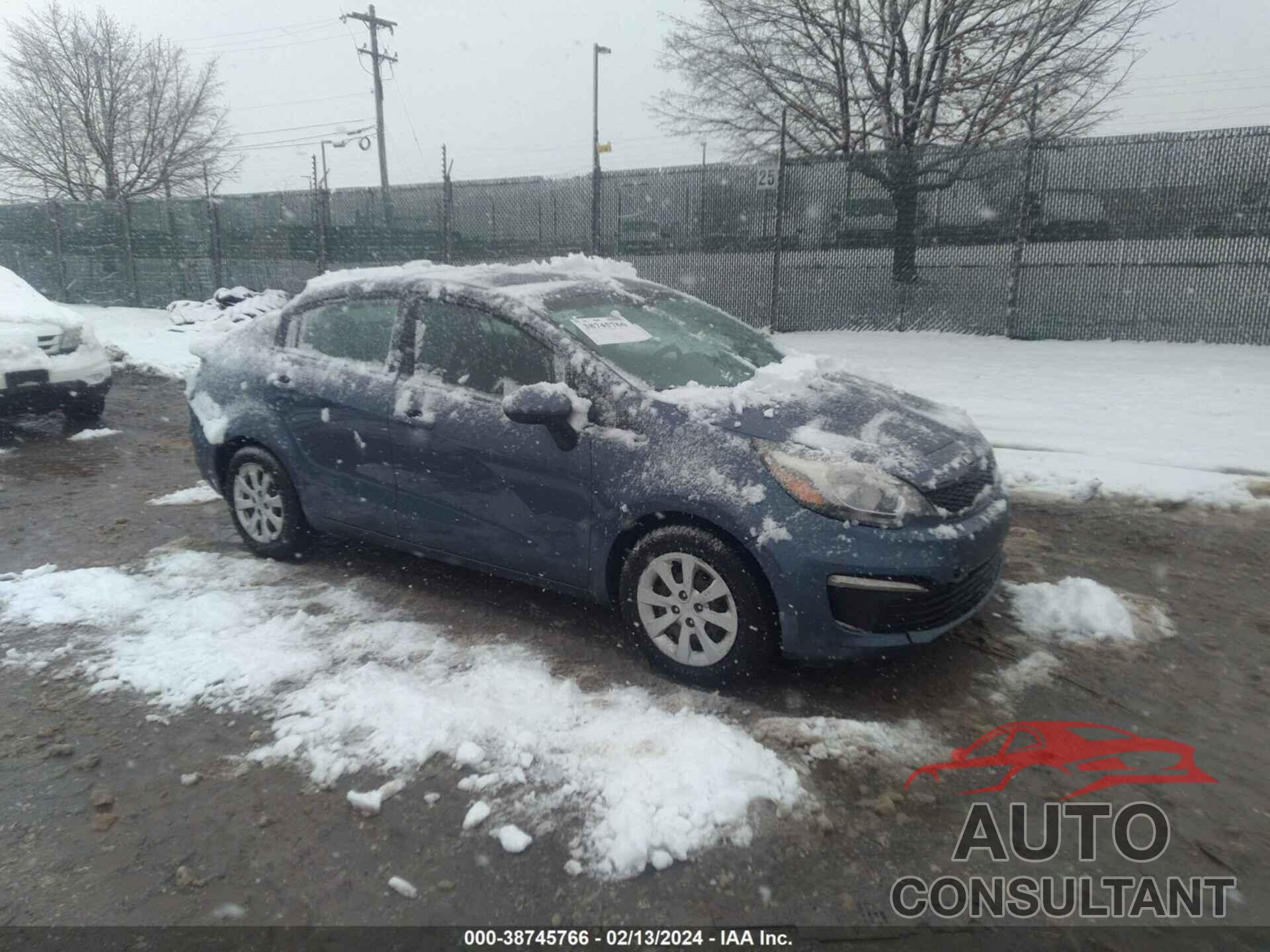 KIA RIO 2016 - KNADM4A31G6685197