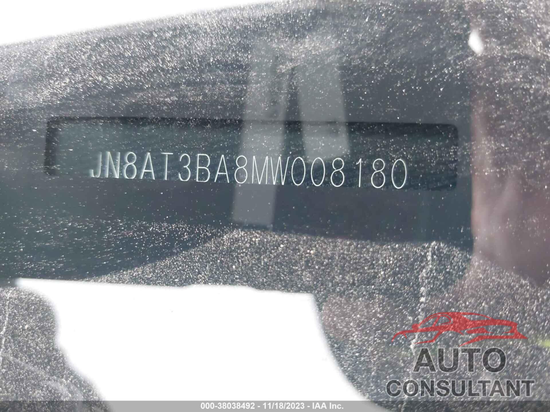 NISSAN ROGUE 2021 - JN8AT3BA8MW008180