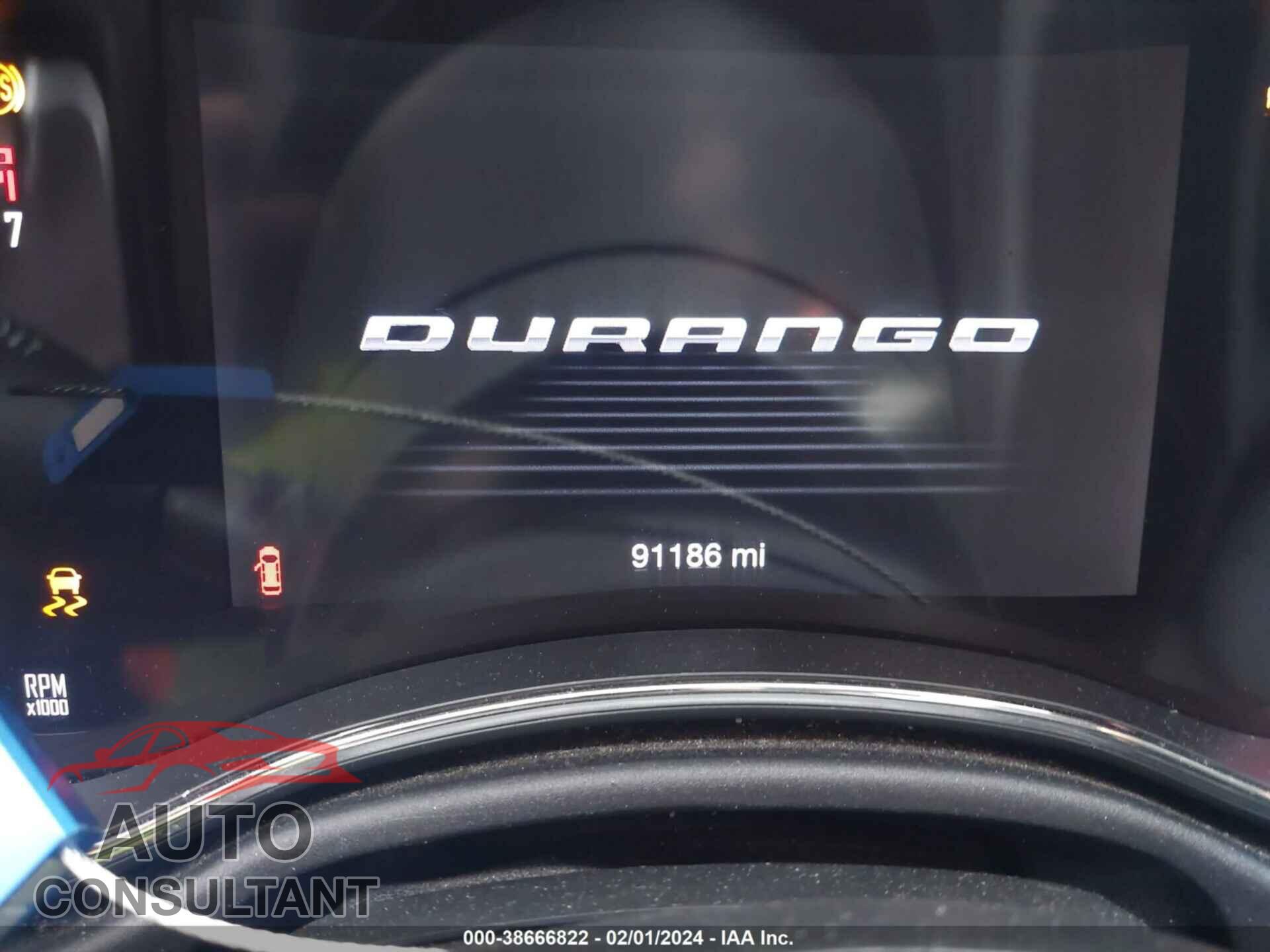 DODGE DURANGO 2017 - 1C4RDJDG3HC664943