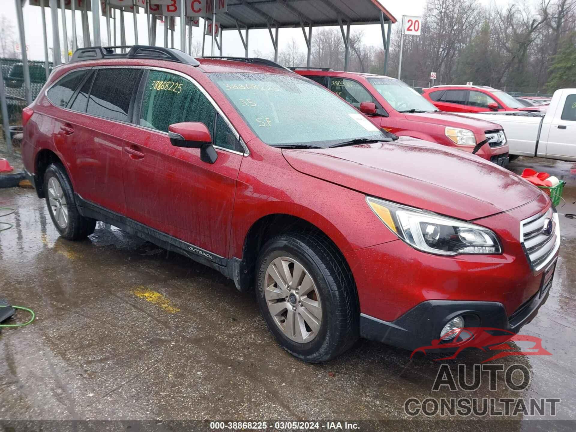 SUBARU OUTBACK 2017 - 4S4BSAFC4H3322883