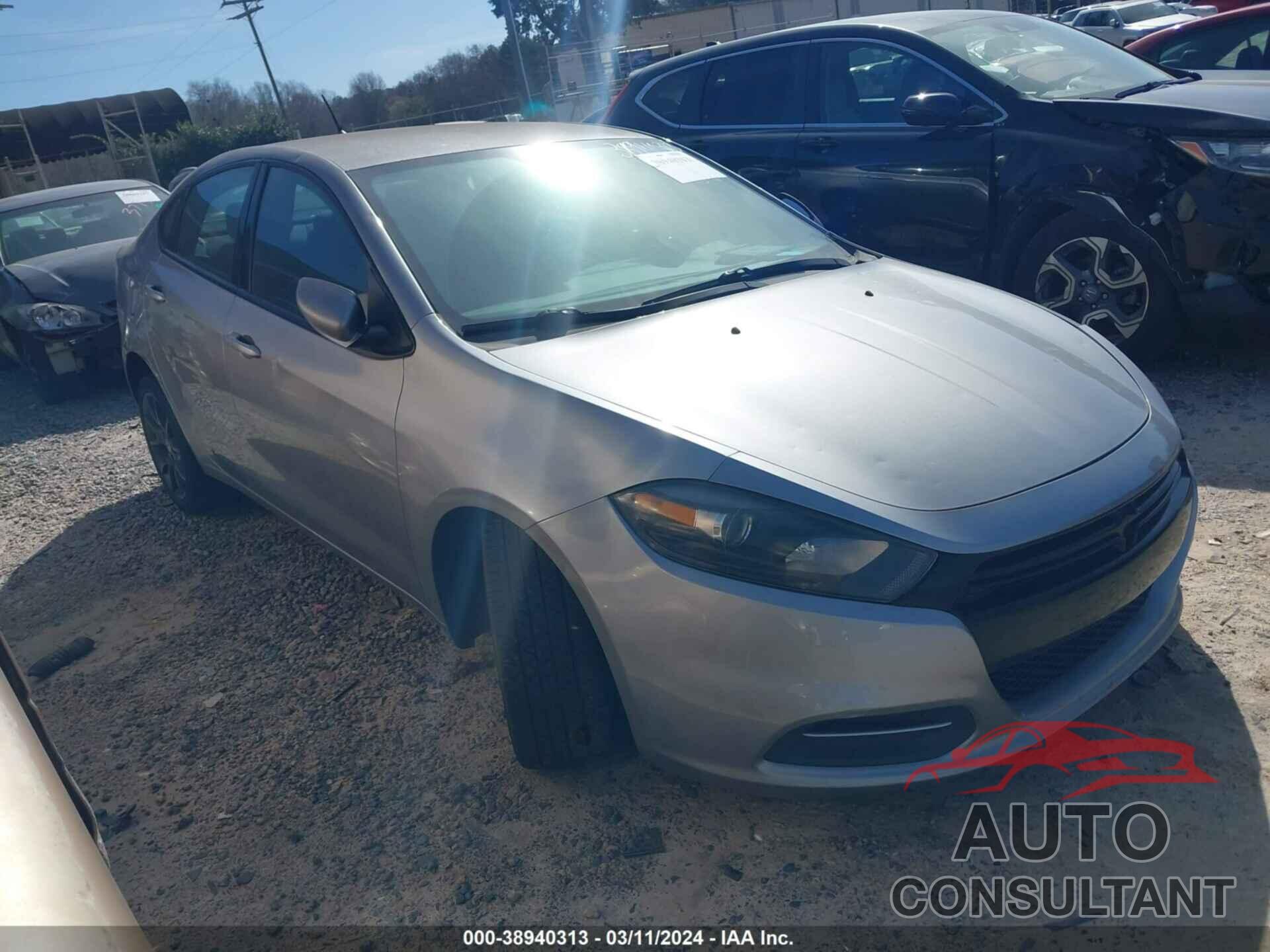 DODGE DART 2016 - 1C3CDFAA2GD533437