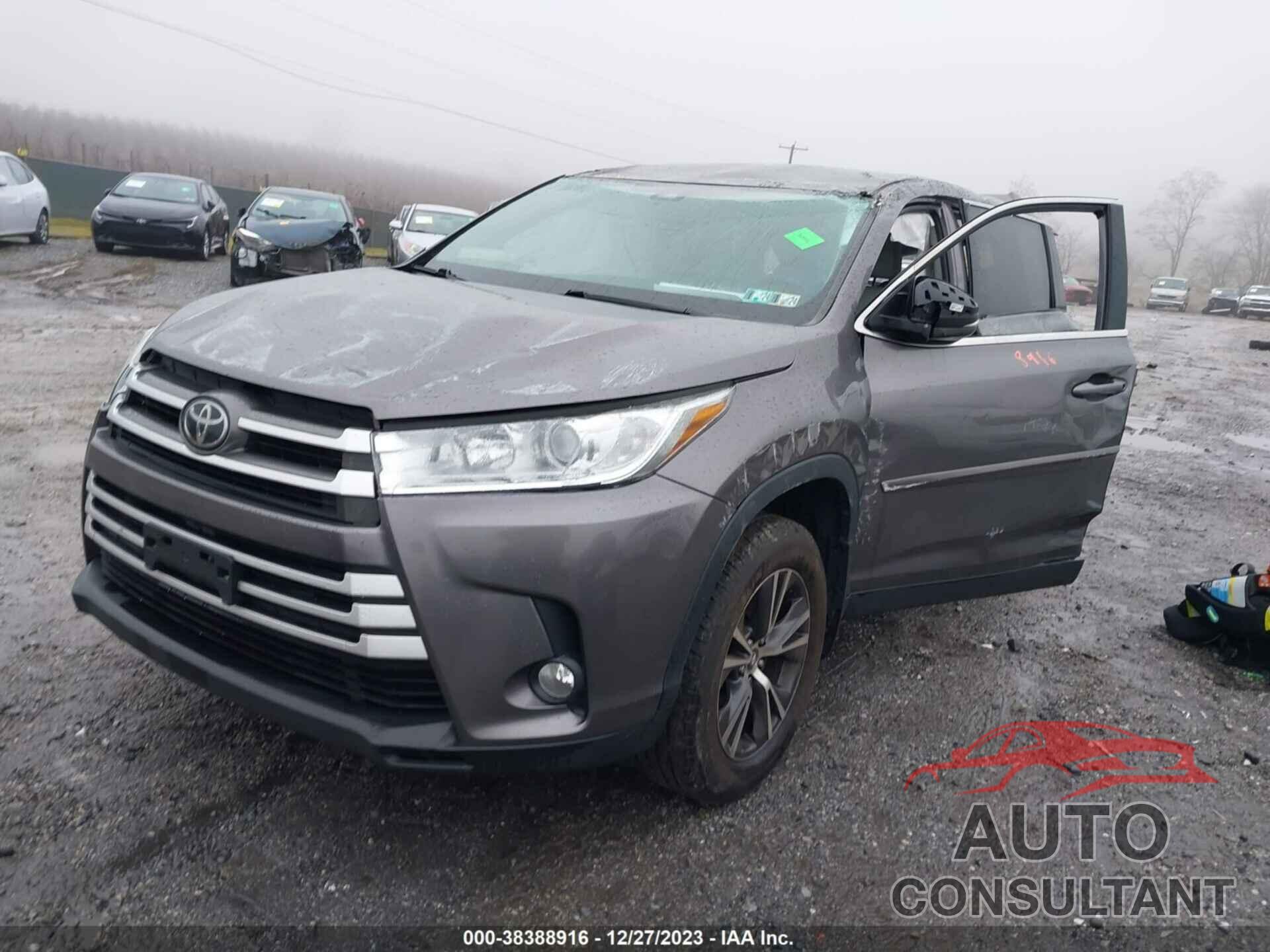 TOYOTA HIGHLANDER 2019 - 5TDBZRFH7KS922281