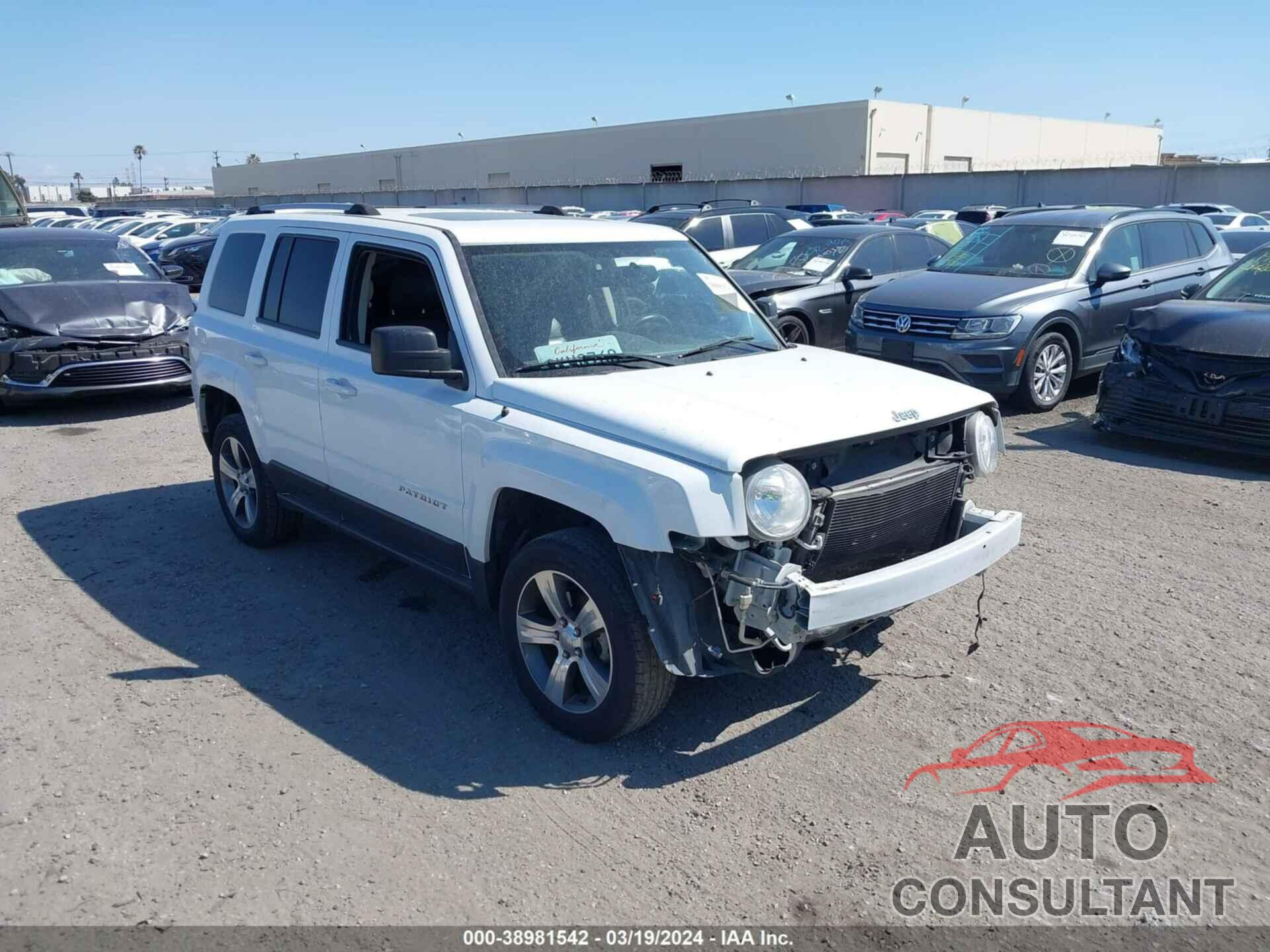 JEEP PATRIOT 2016 - 1C4NJRFB4GD786176