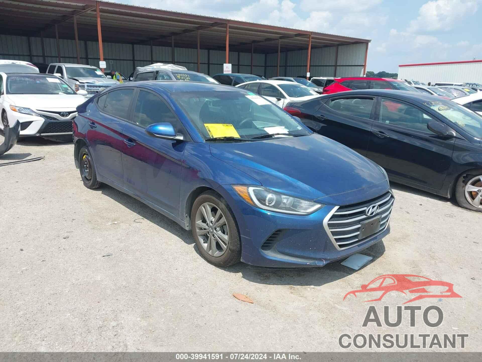 HYUNDAI ELANTRA 2017 - 5NPD84LF6HH114424