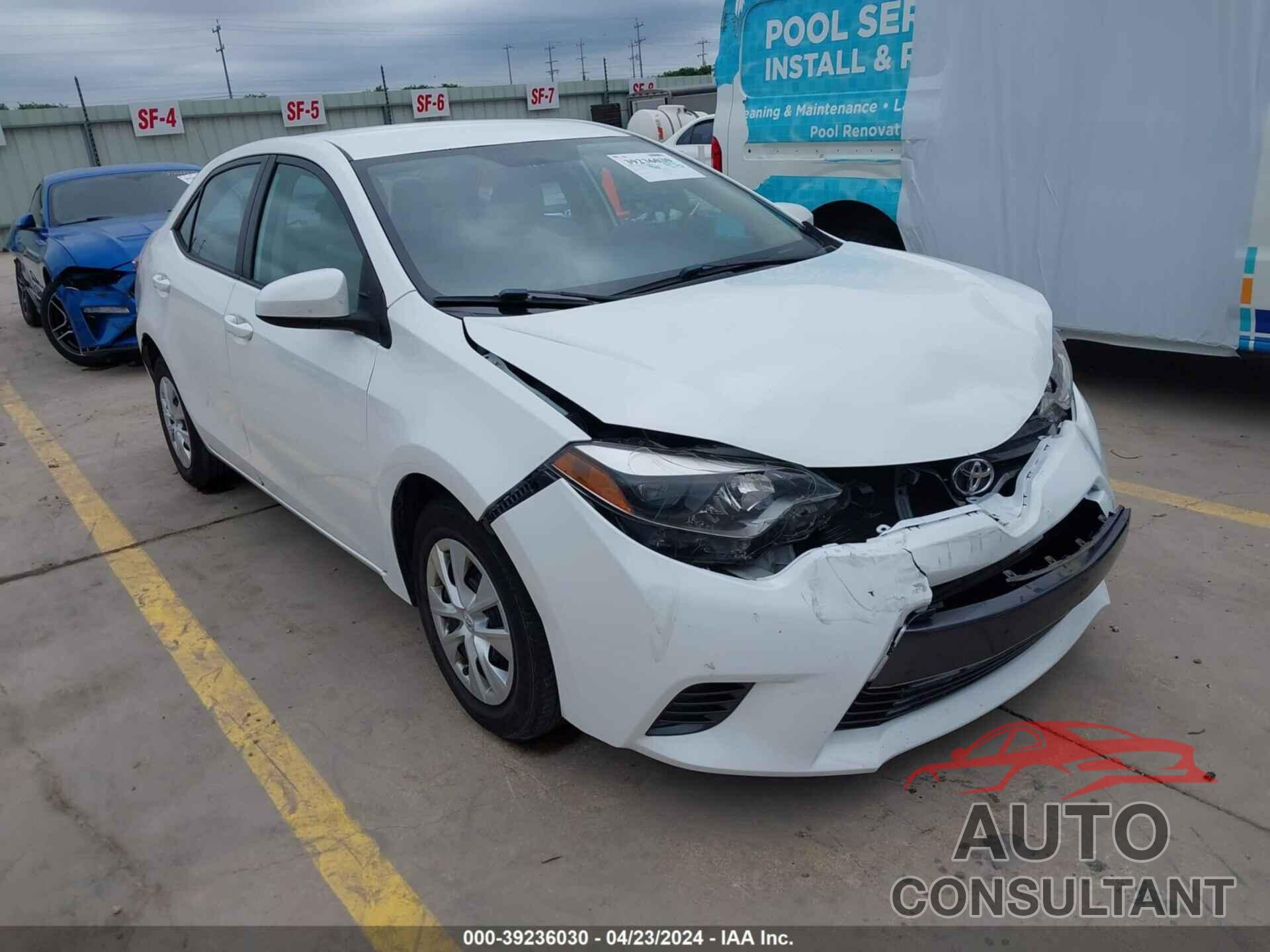 TOYOTA COROLLA 2016 - 5YFBURHE9GP392722