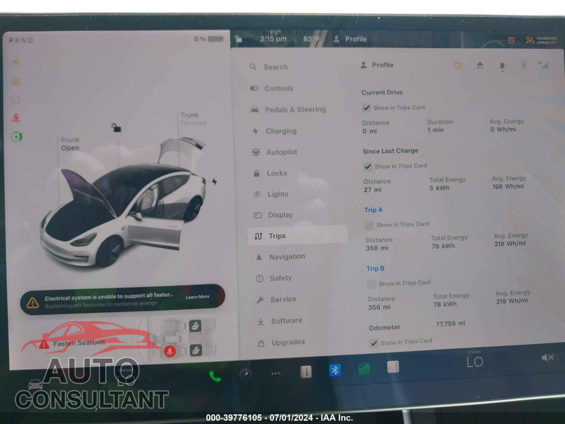 TESLA MODEL 3 2020 - 5YJ3E1EA0LF804939