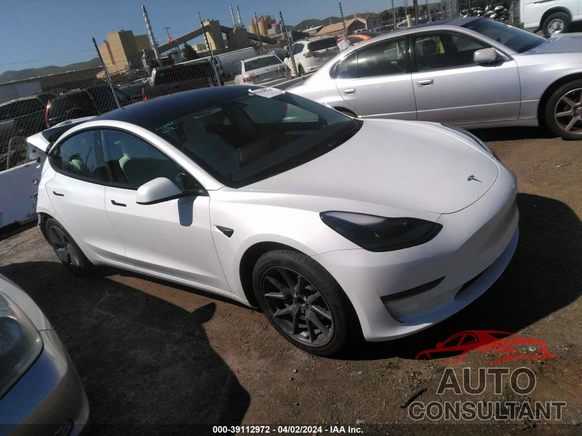 TESLA MODEL 3 2022 - 5YJ3E1EA9NF345154