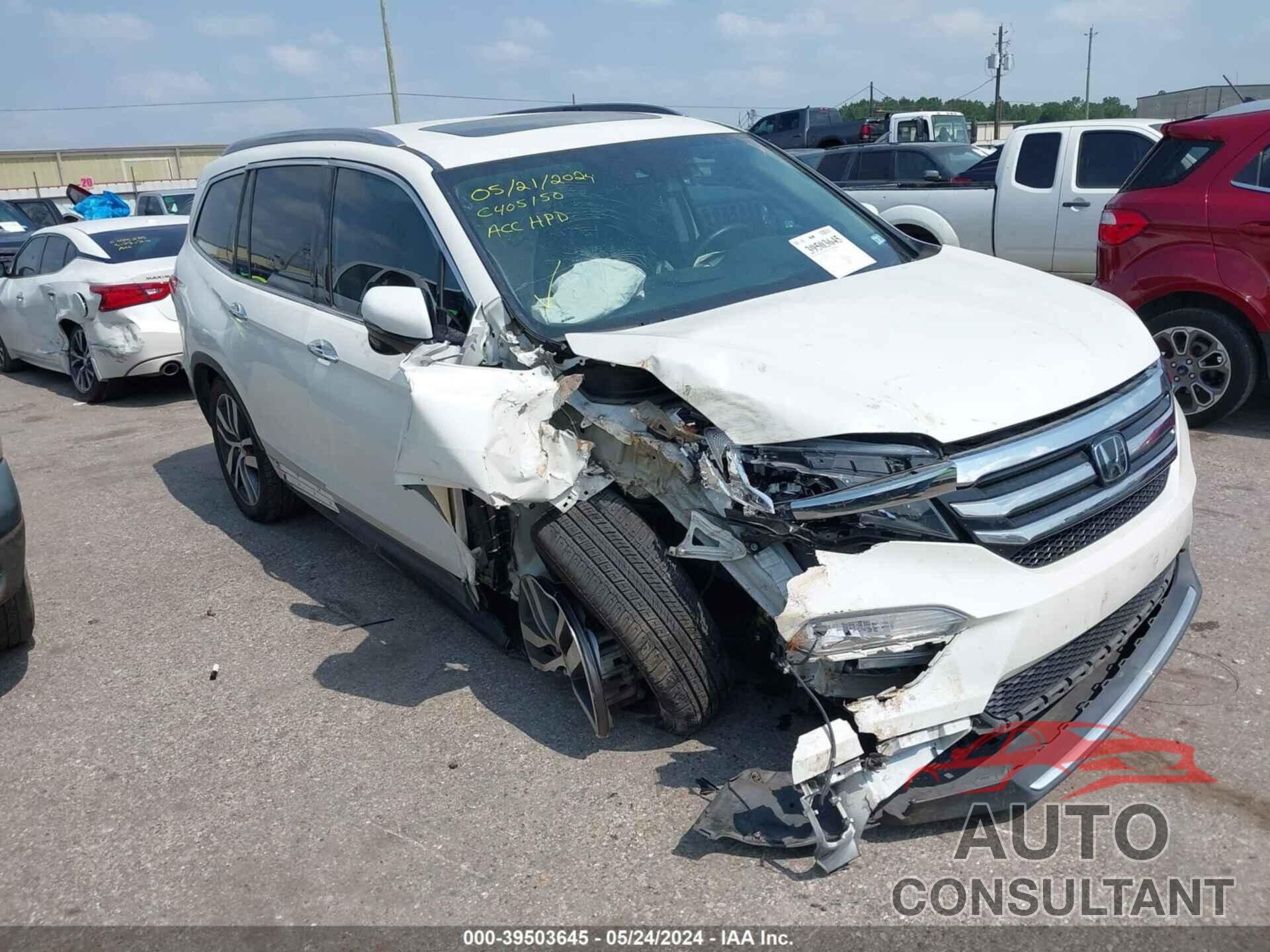 HONDA PILOT 2017 - 5FNYF5H97HB036489