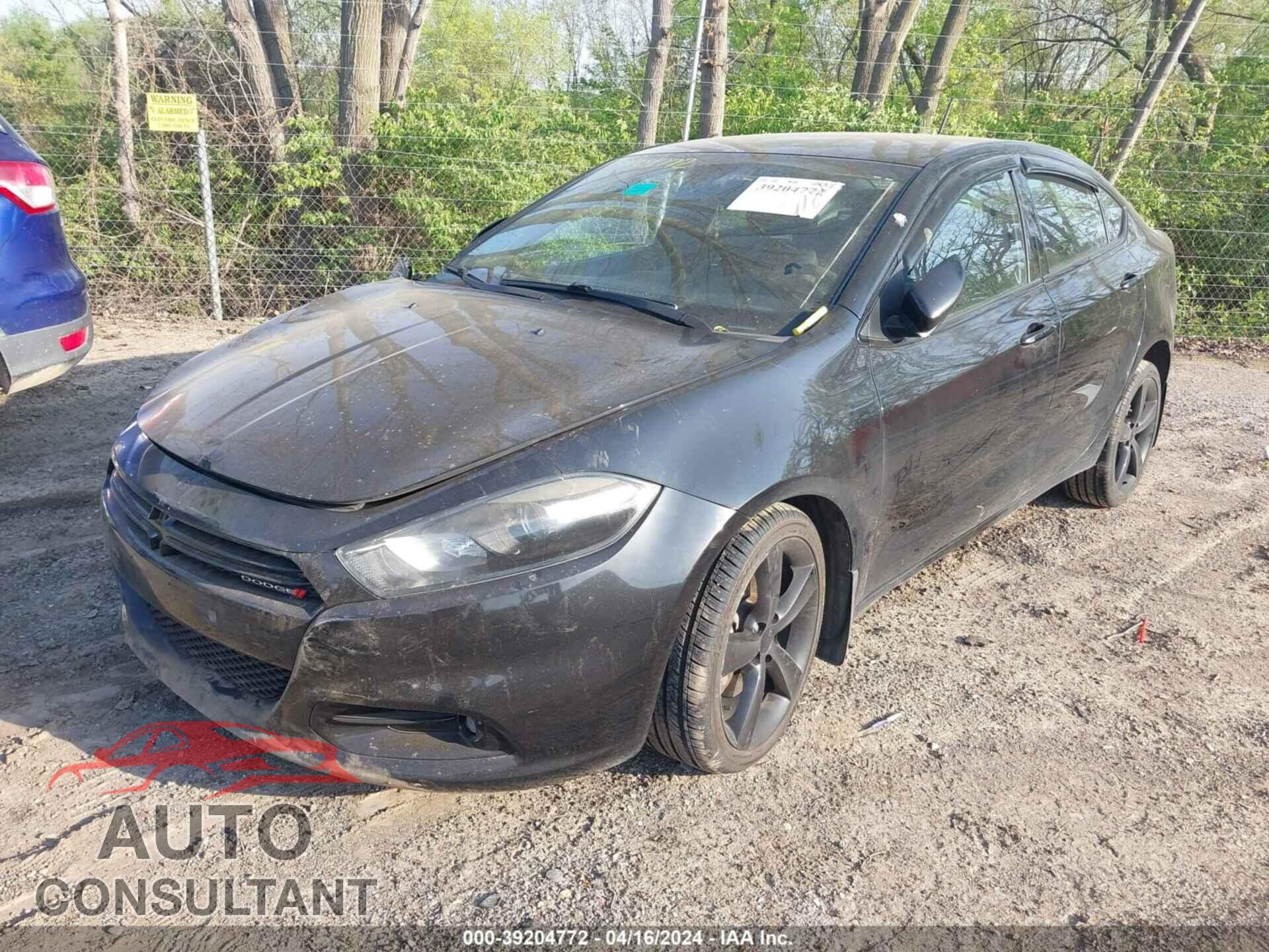 DODGE DART 2015 - 1C3CDFBB0FD212602