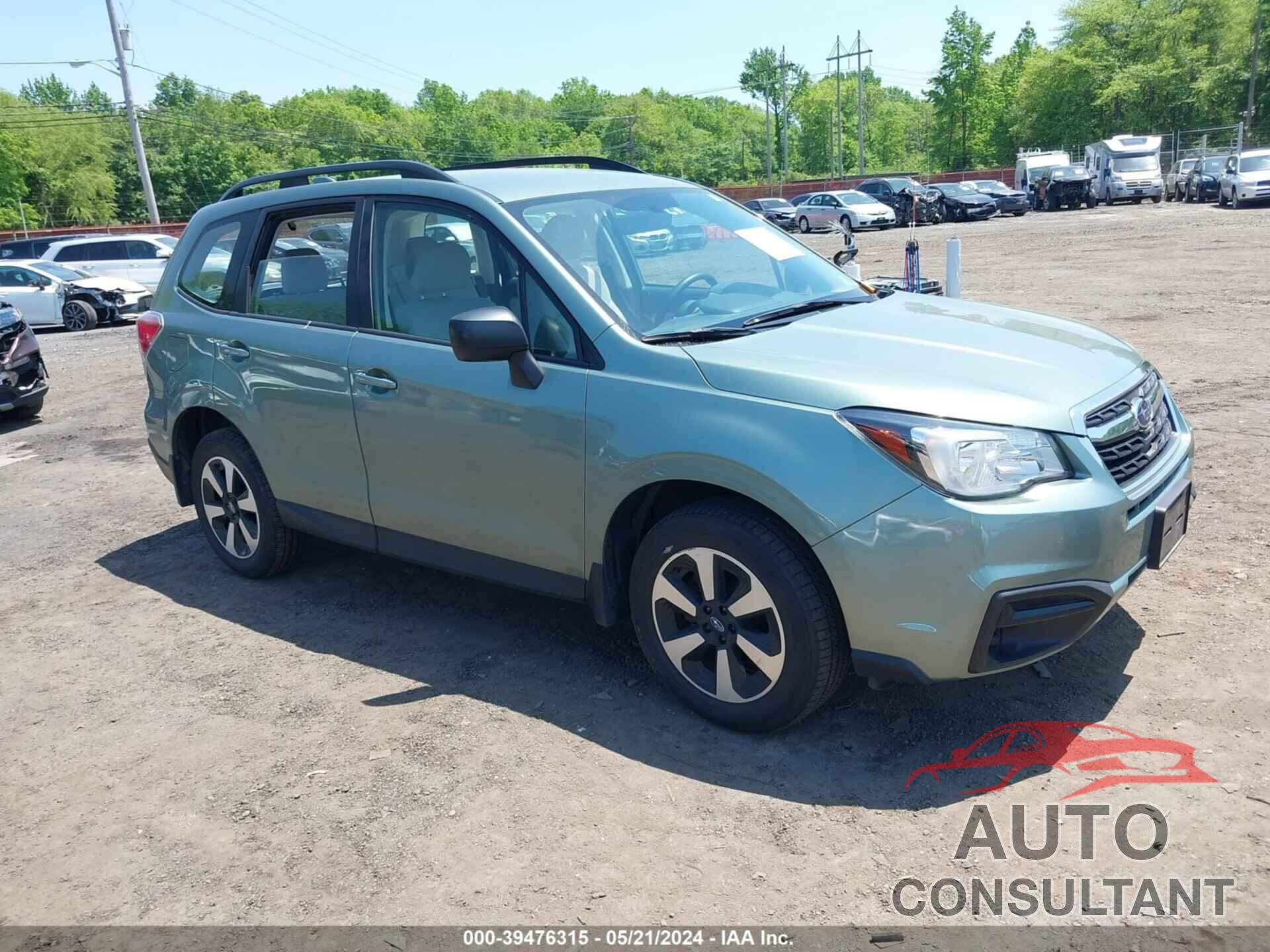 SUBARU FORESTER 2018 - JF2SJABC5JH461573