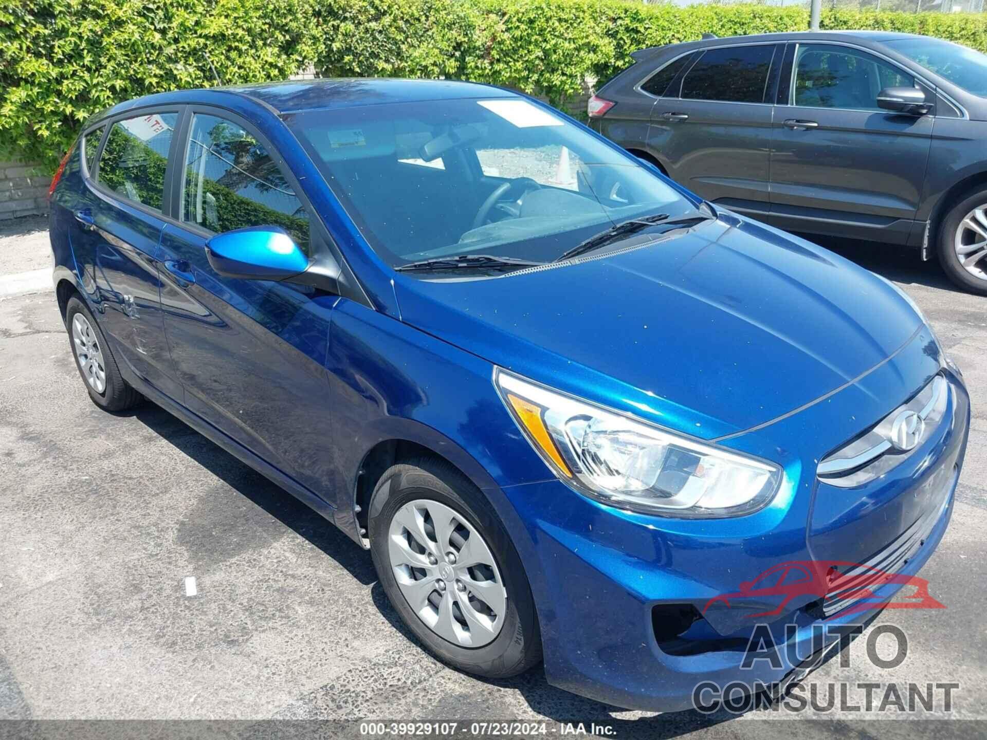 HYUNDAI ACCENT 2016 - KMHCT5AE5GU265653