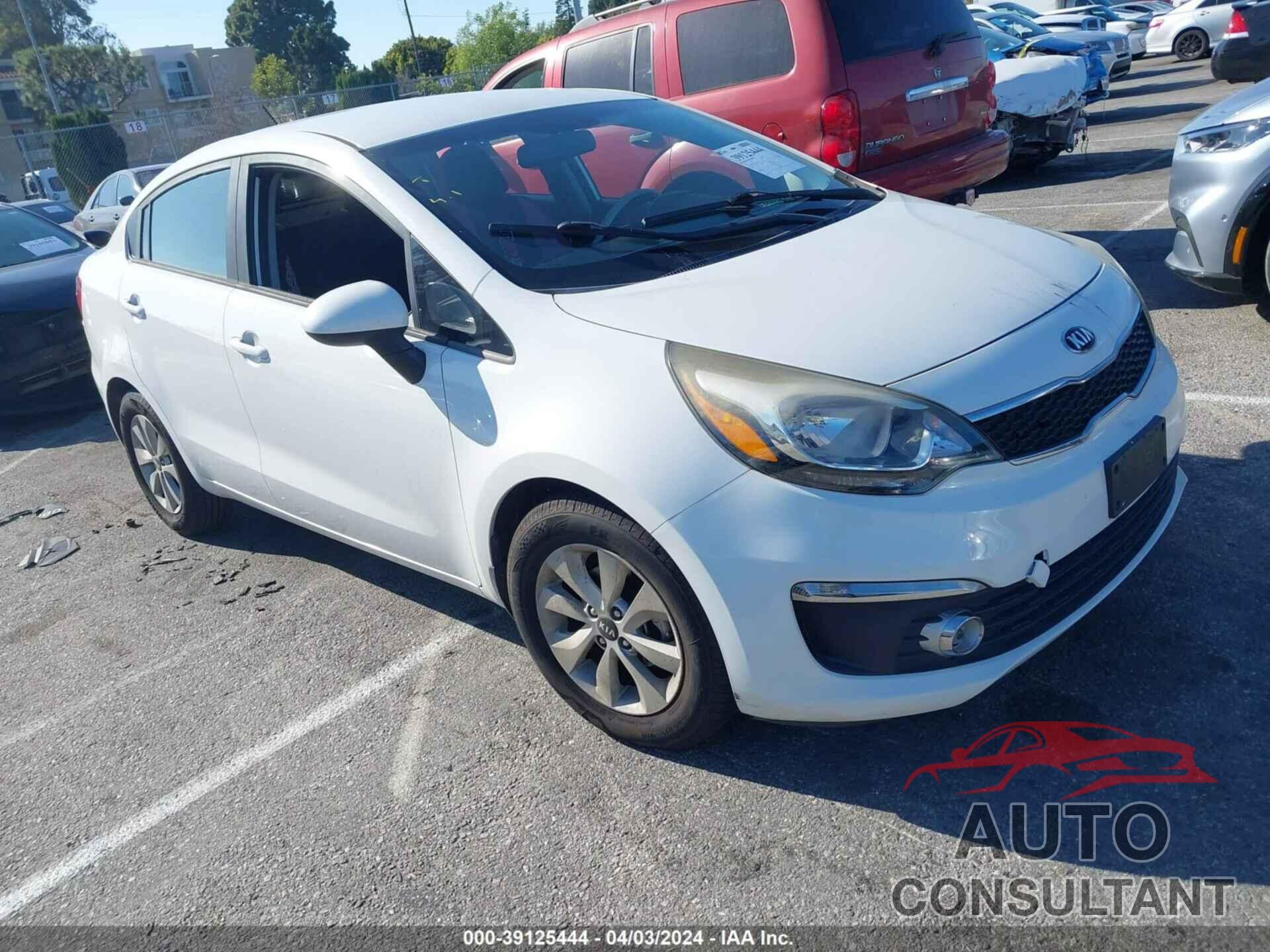 KIA RIO 2016 - KNADN4A38G6678969