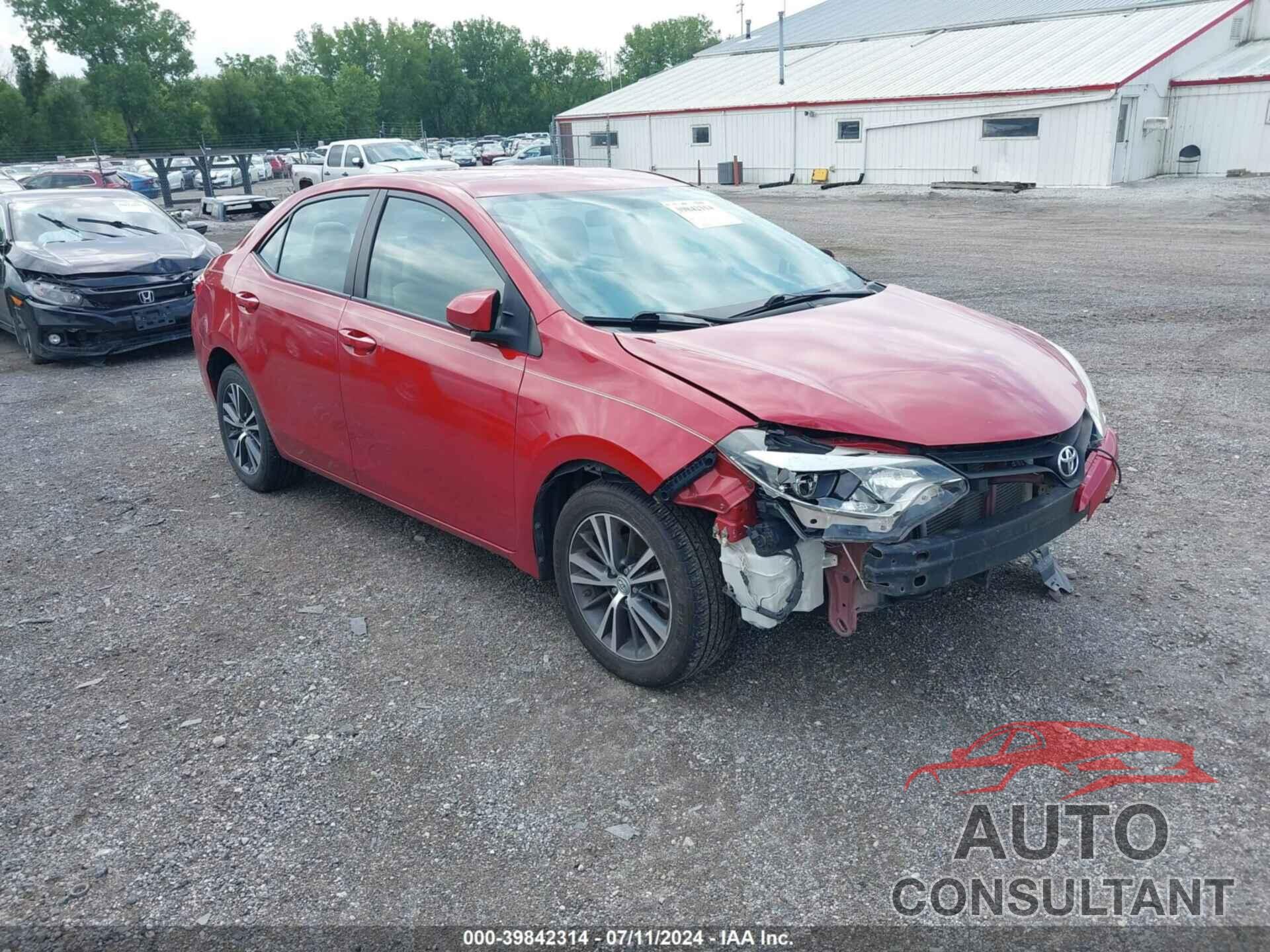 TOYOTA COROLLA 2016 - 5YFBURHE2GP556764