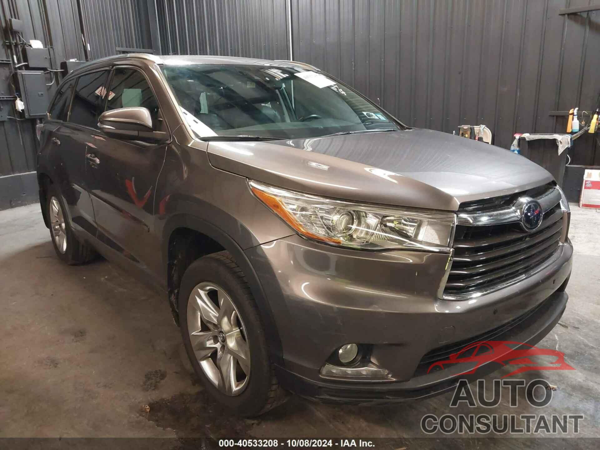 TOYOTA HIGHLANDER 2016 - 5TDDKRFH6GS260357