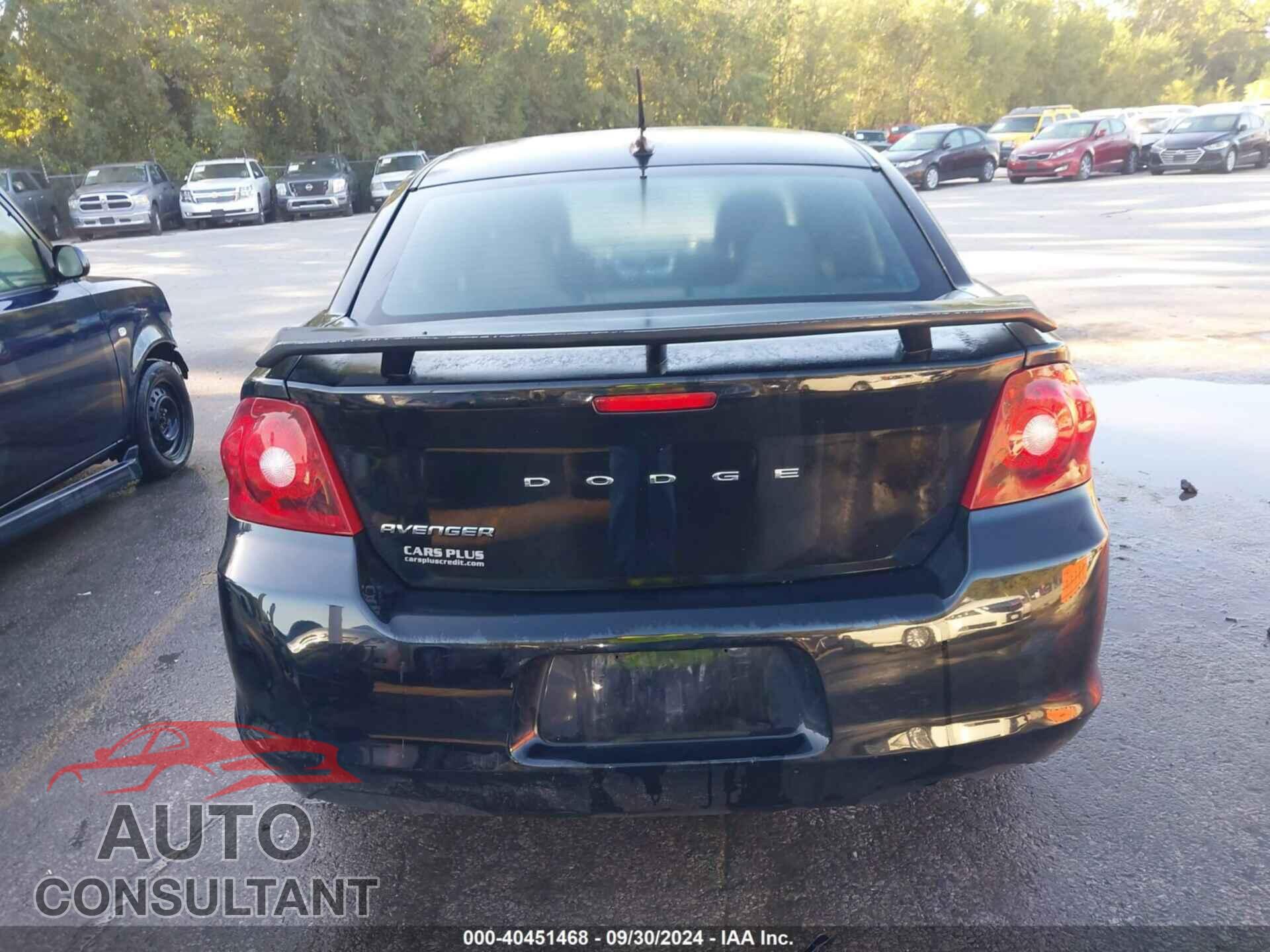 DODGE AVENGER 2012 - 1C3CDZAB5CN132902