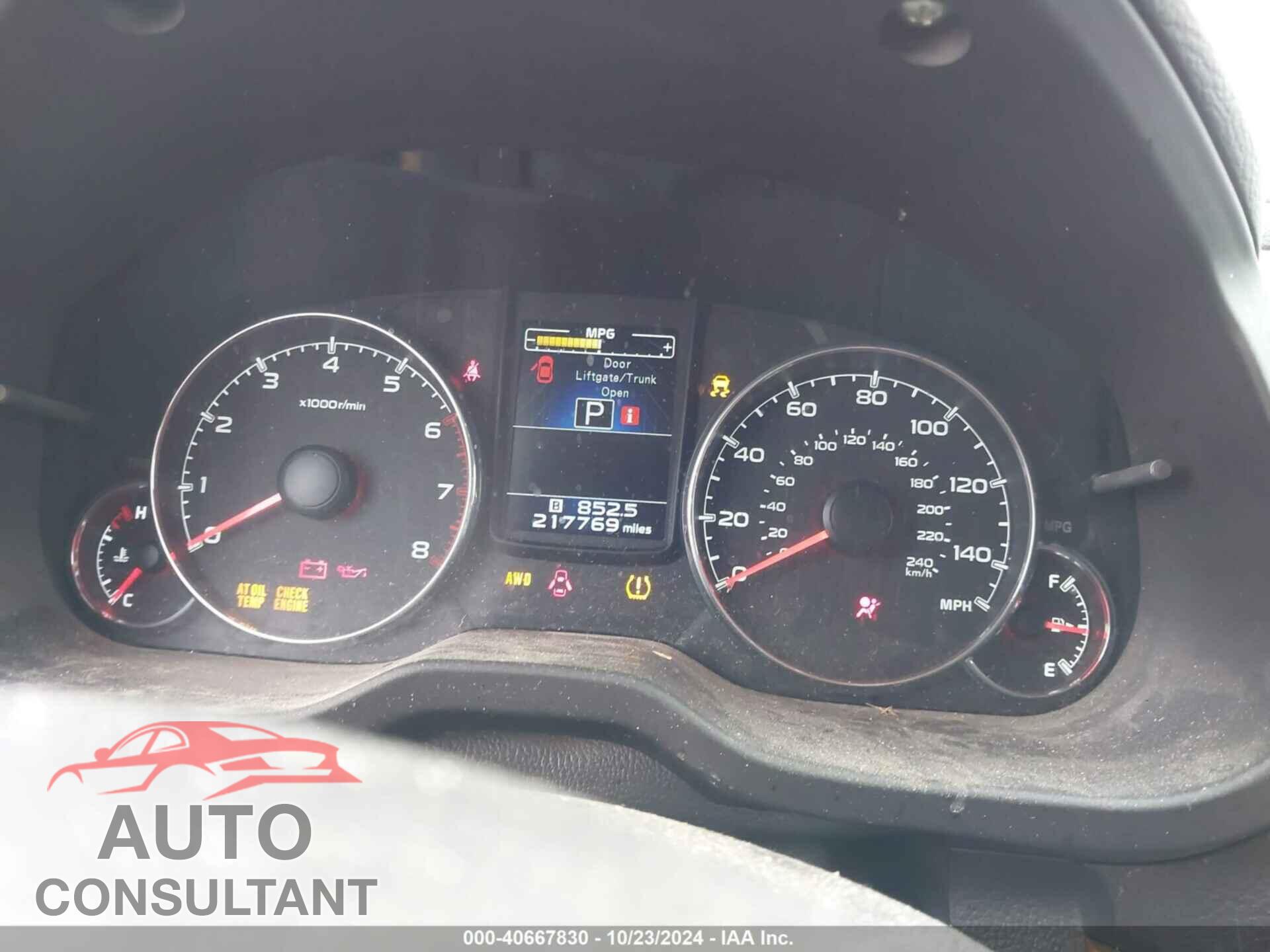 SUBARU OUTBACK 2014 - 4S4BRCMC8E3303887