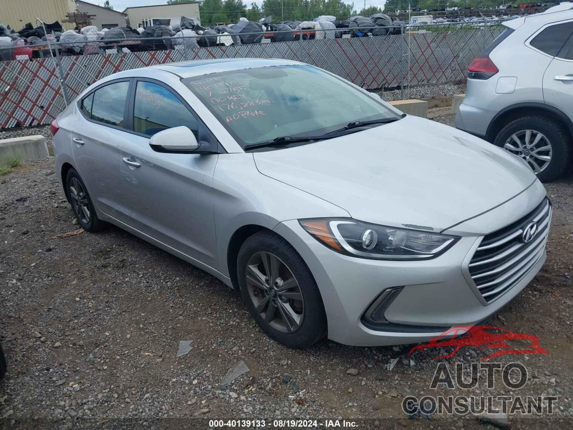 HYUNDAI ELANTRA 2017 - 5NPD84LF6HH182755