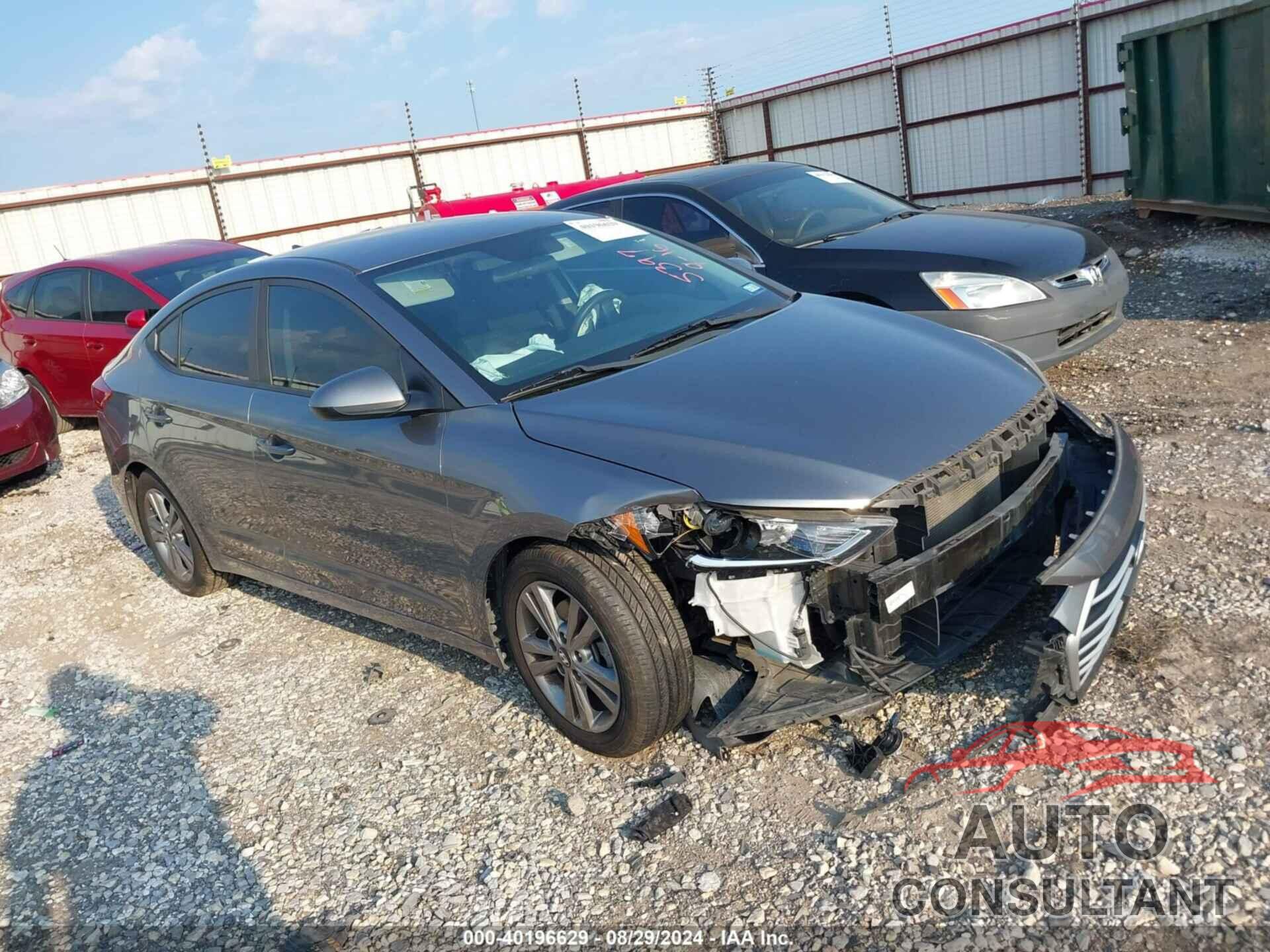 HYUNDAI ELANTRA 2018 - 5NPD84LFXJH375397