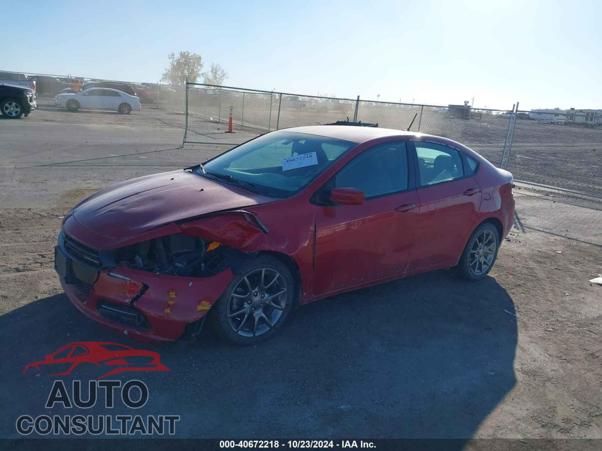 DODGE DART 2013 - 1C3CDFBA5DD334165