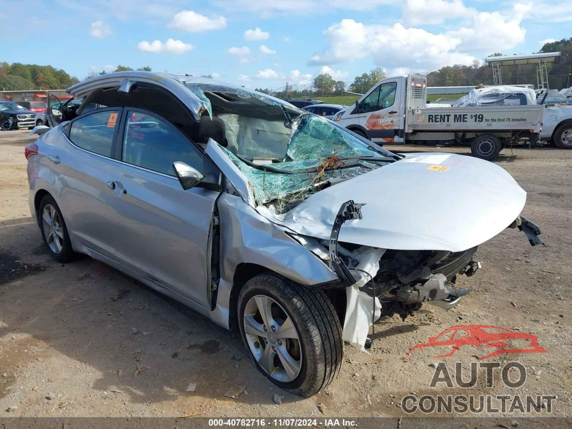 HYUNDAI ELANTRA 2016 - KMHDH4AE3GU588552