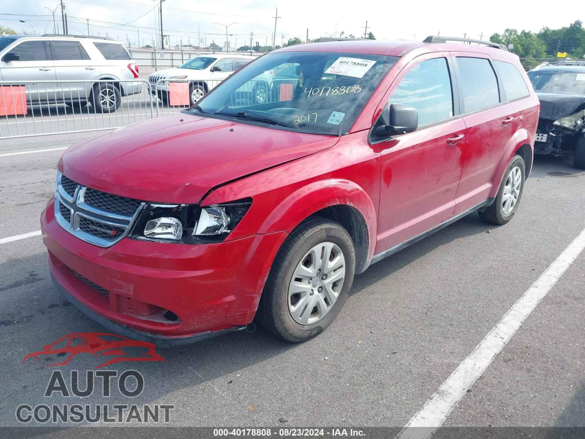 DODGE JOURNEY 2017 - 3C4PDCAB6HT551780
