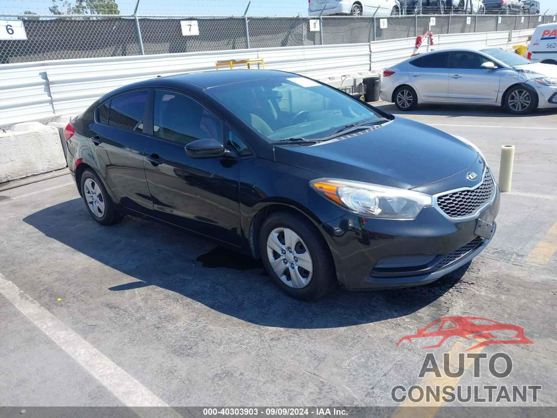 KIA FORTE 2016 - KNAFK4A68G5524358