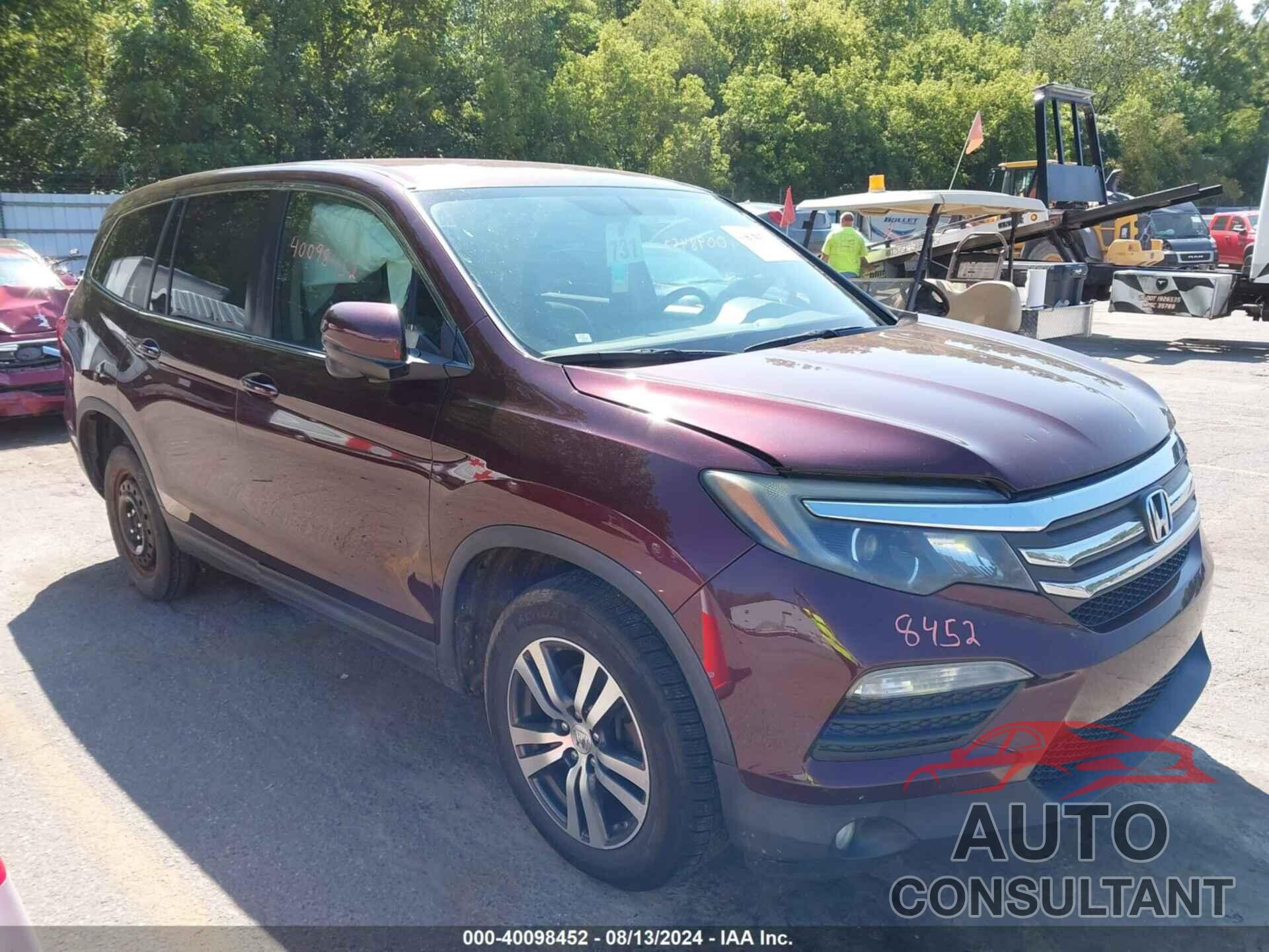 HONDA PILOT 2016 - 5FNYF6H37GB002102