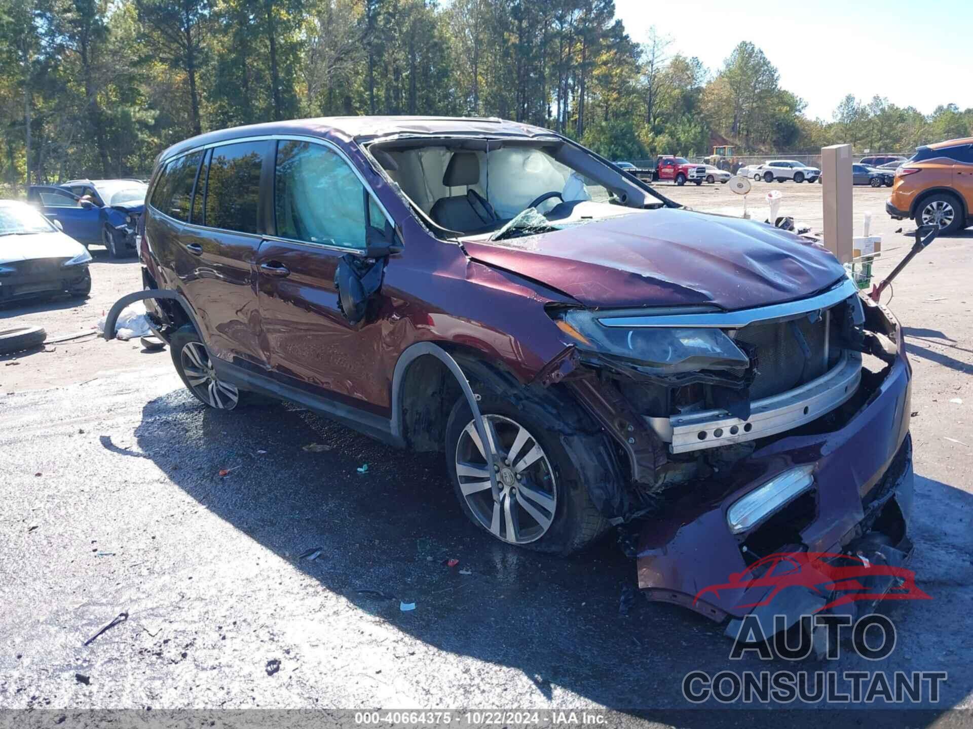 HONDA PILOT 2016 - 5FNYF5H53GB010130