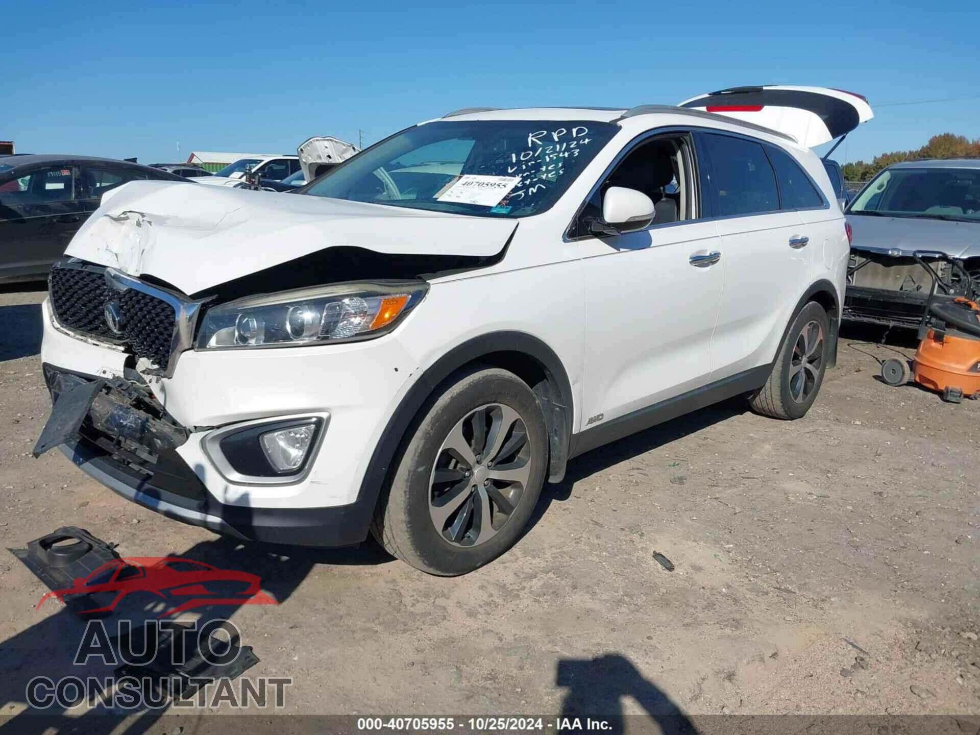 KIA SORENTO 2016 - 5XYPHDA17GG041543