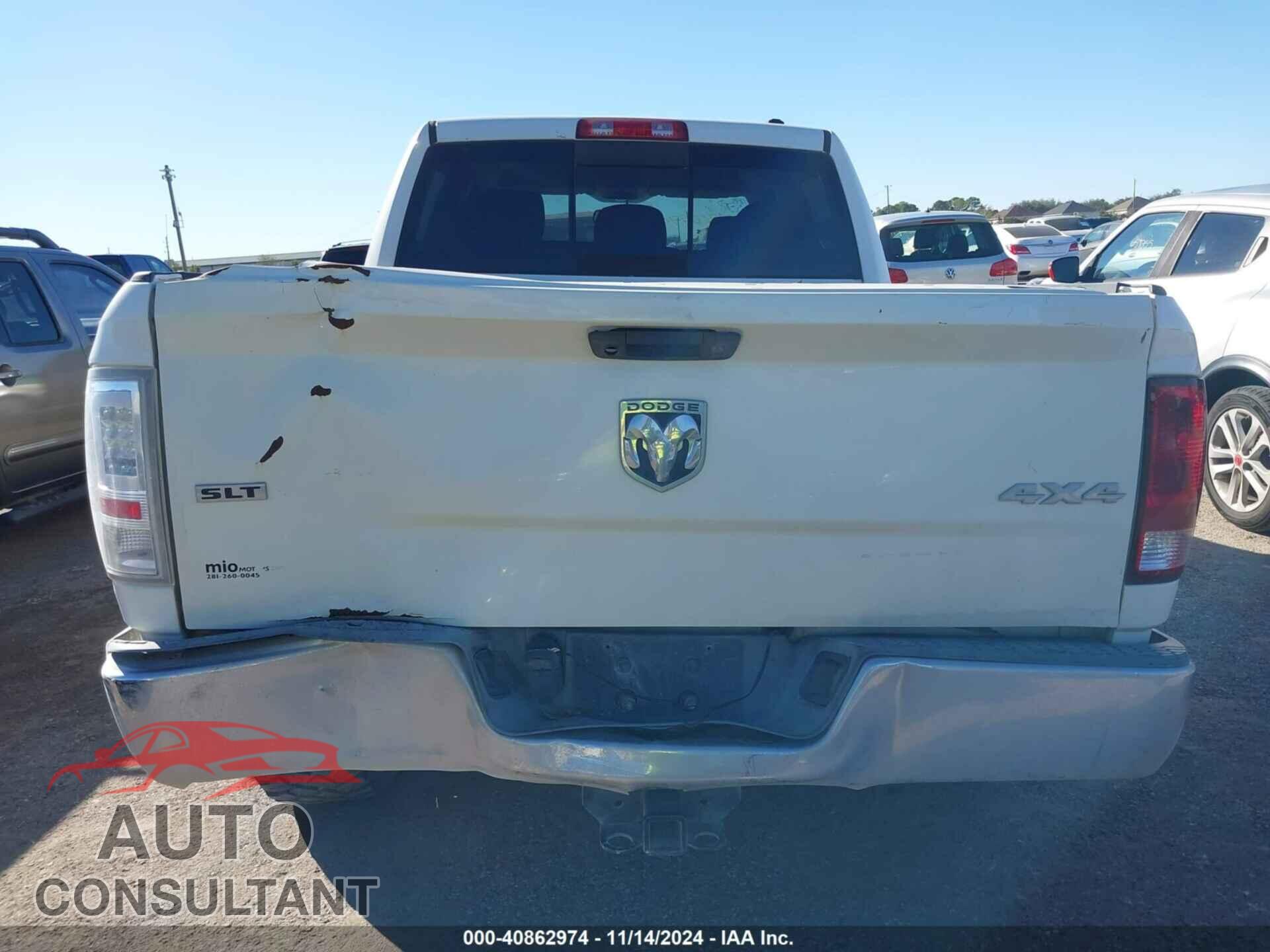 DODGE RAM 1500 2009 - 1D3HV13T79J505760