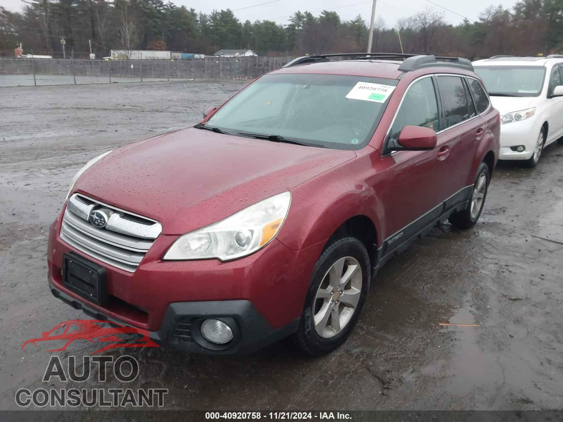SUBARU OUTBACK 2013 - 4S4BRBCC4D3320793