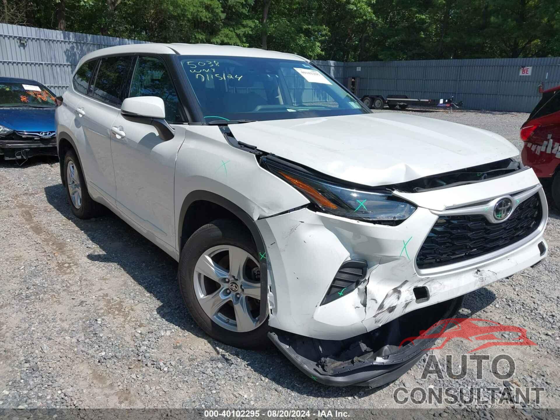 TOYOTA HIGHLANDER 2022 - 5TDCZRBH0NS565038