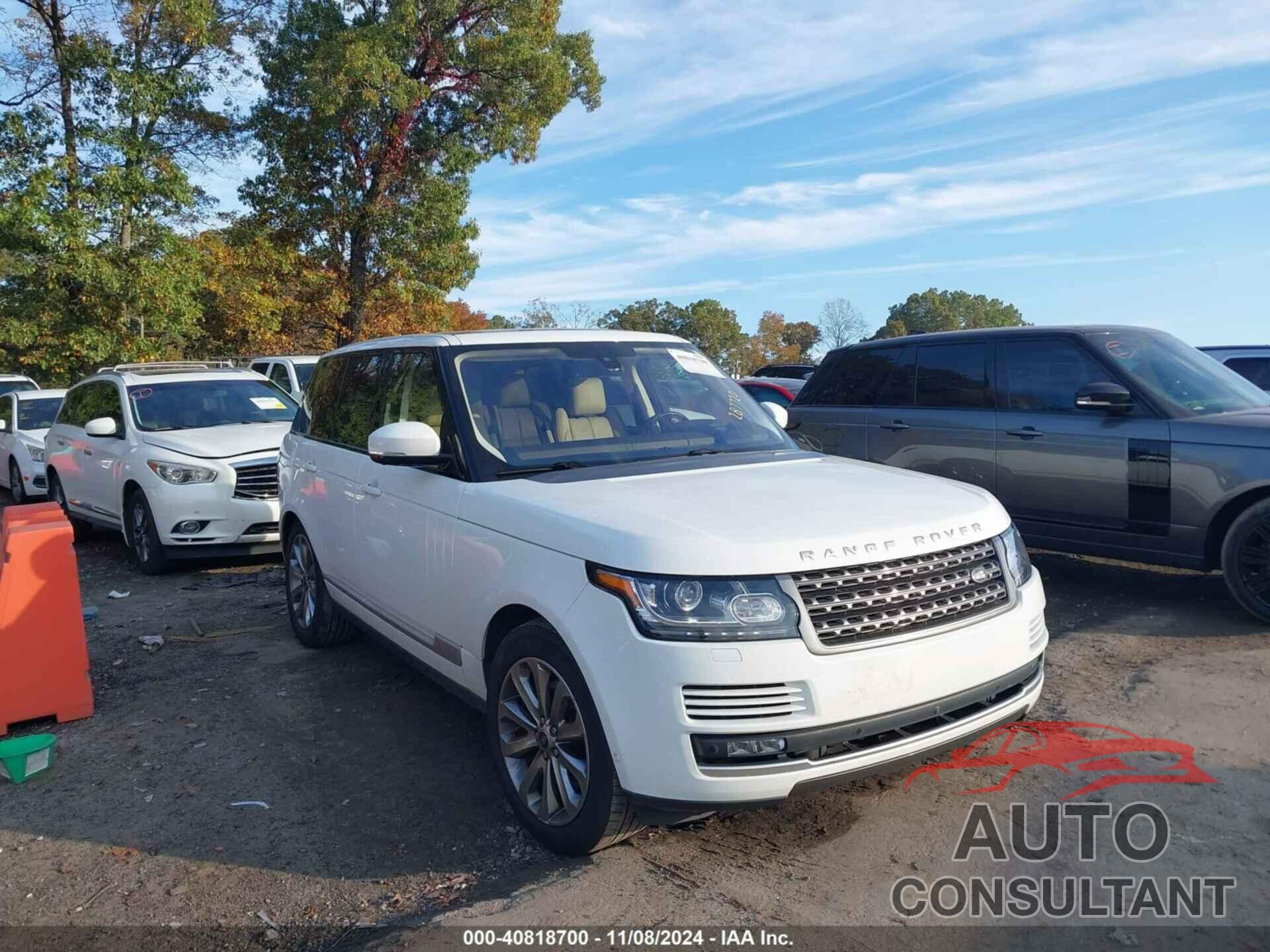 LAND ROVER RANGE ROVER 2016 - SALGR2PF9GA287720