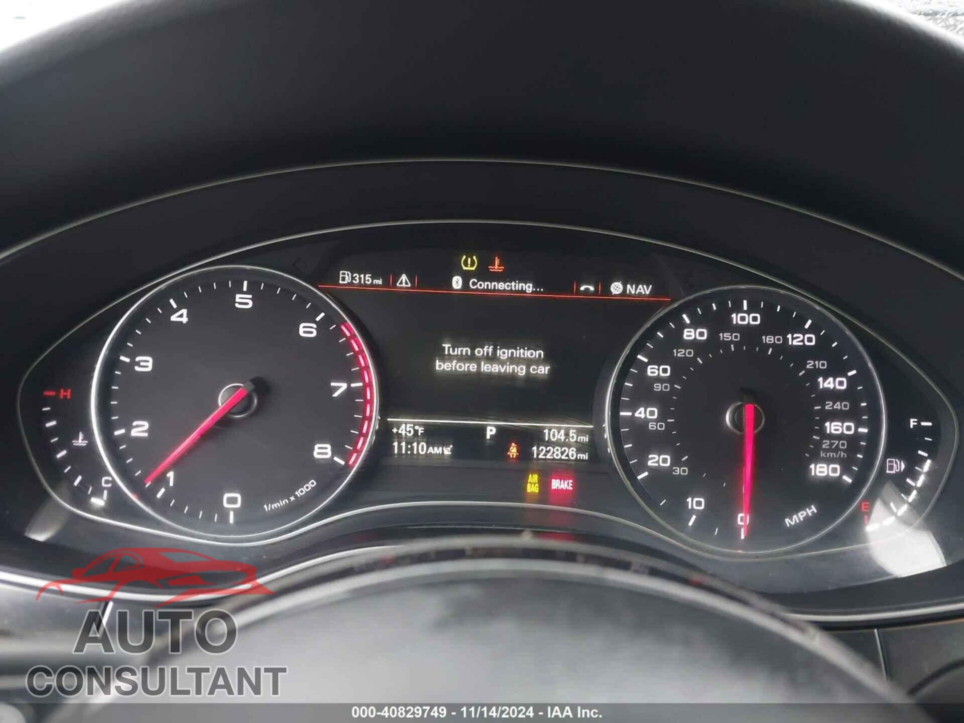 AUDI A6 2014 - WAUGFAFC4EN123585